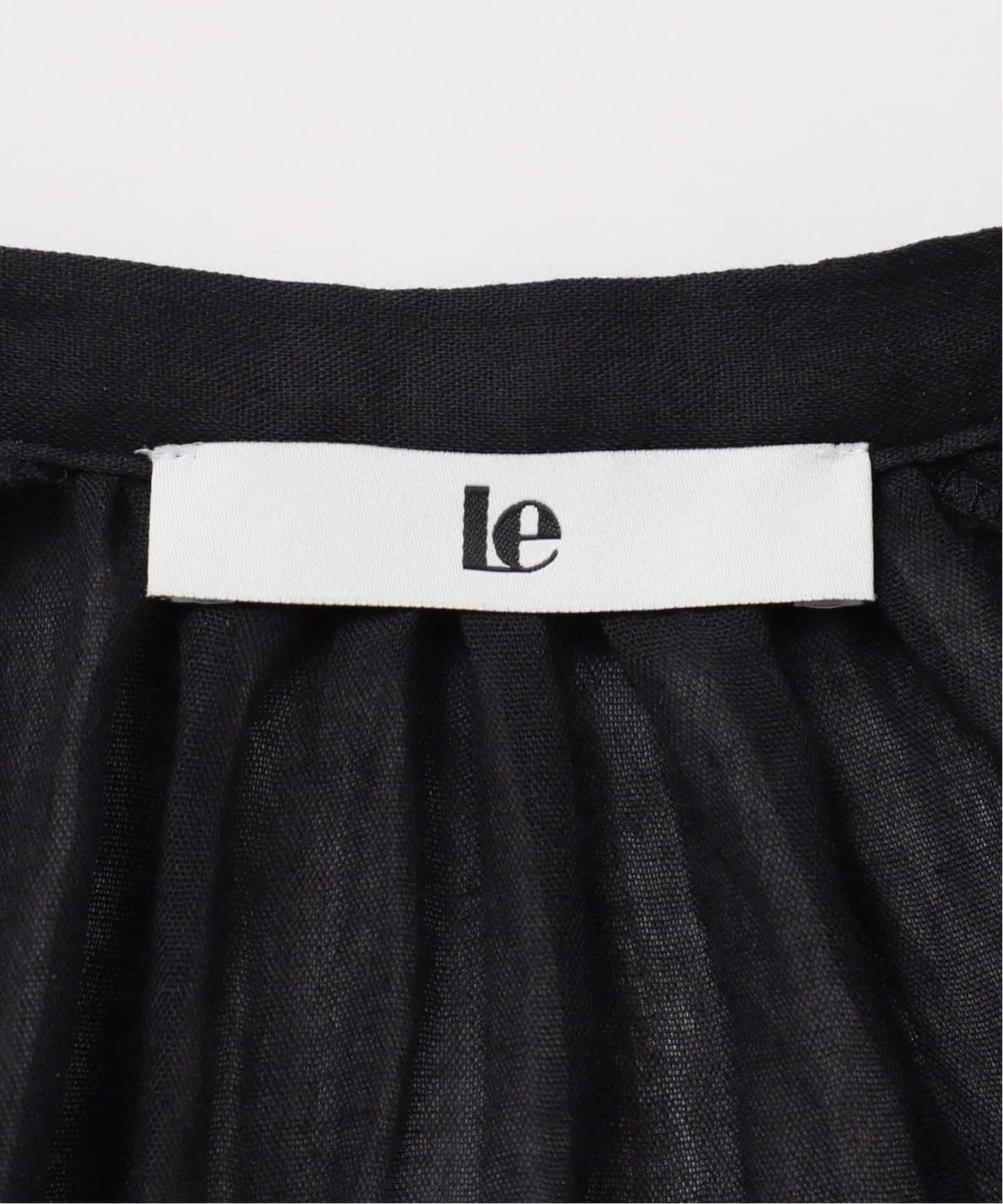 le / ル NATURAL COTTON SHIRRING ブラウス（シャツ／ブラウス