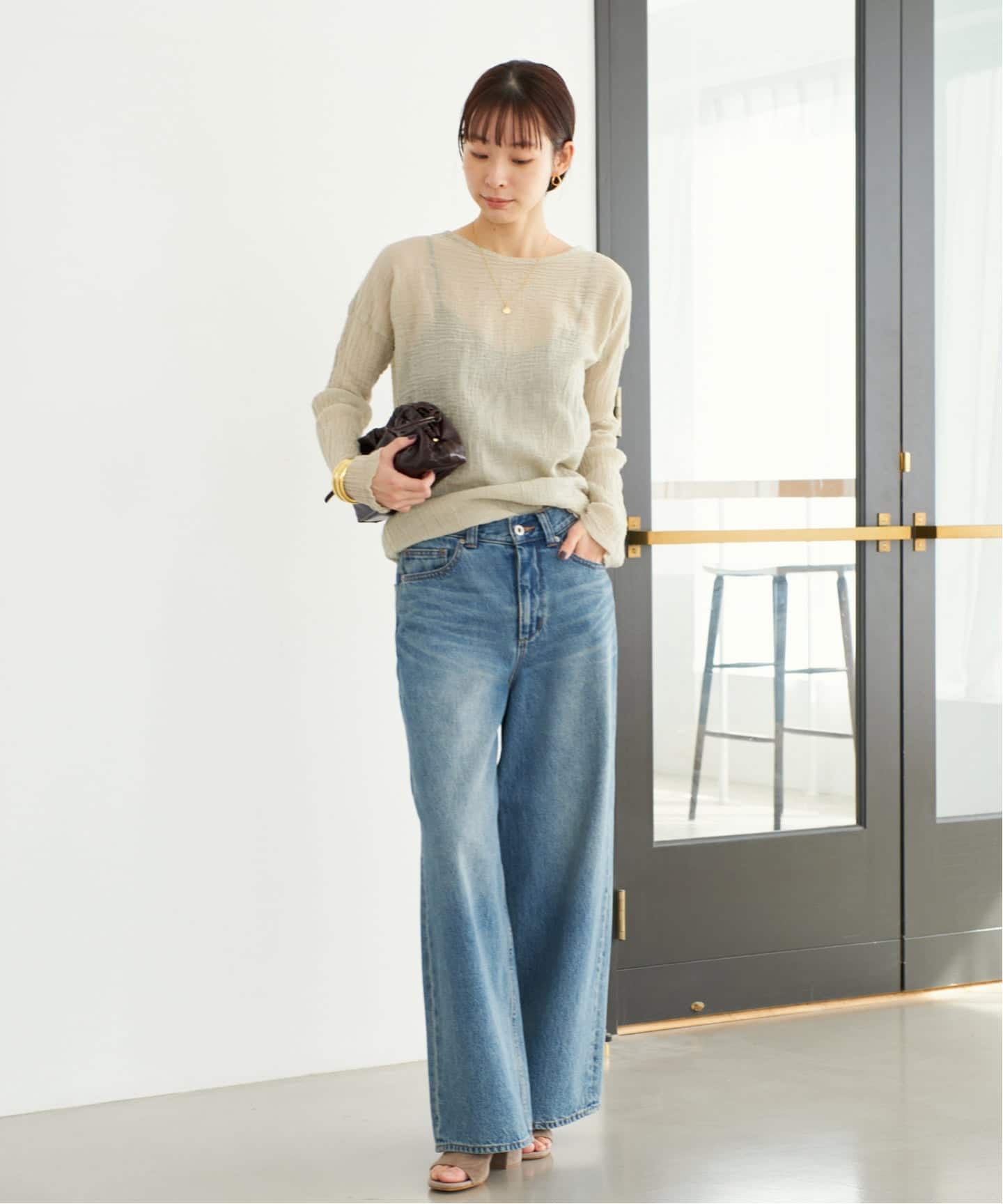 WEB限定追加》LES ATELIERS FRANCAIS DE CONFECTION 別注 T-ブラウス