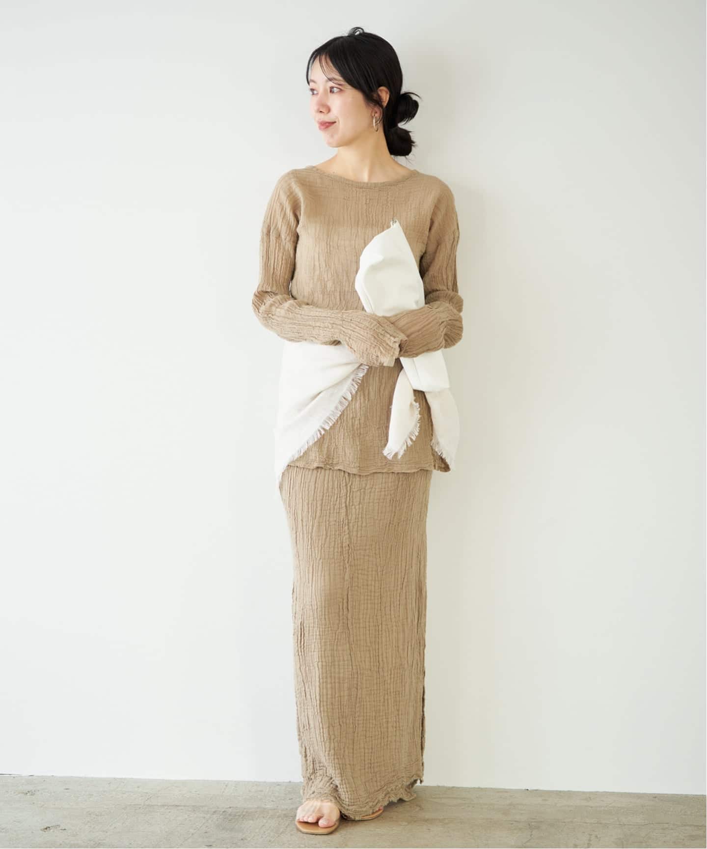 LES ATELIERS FRANCAIS DE CONFECTION 別注 SLIT ブラウス（シャツ