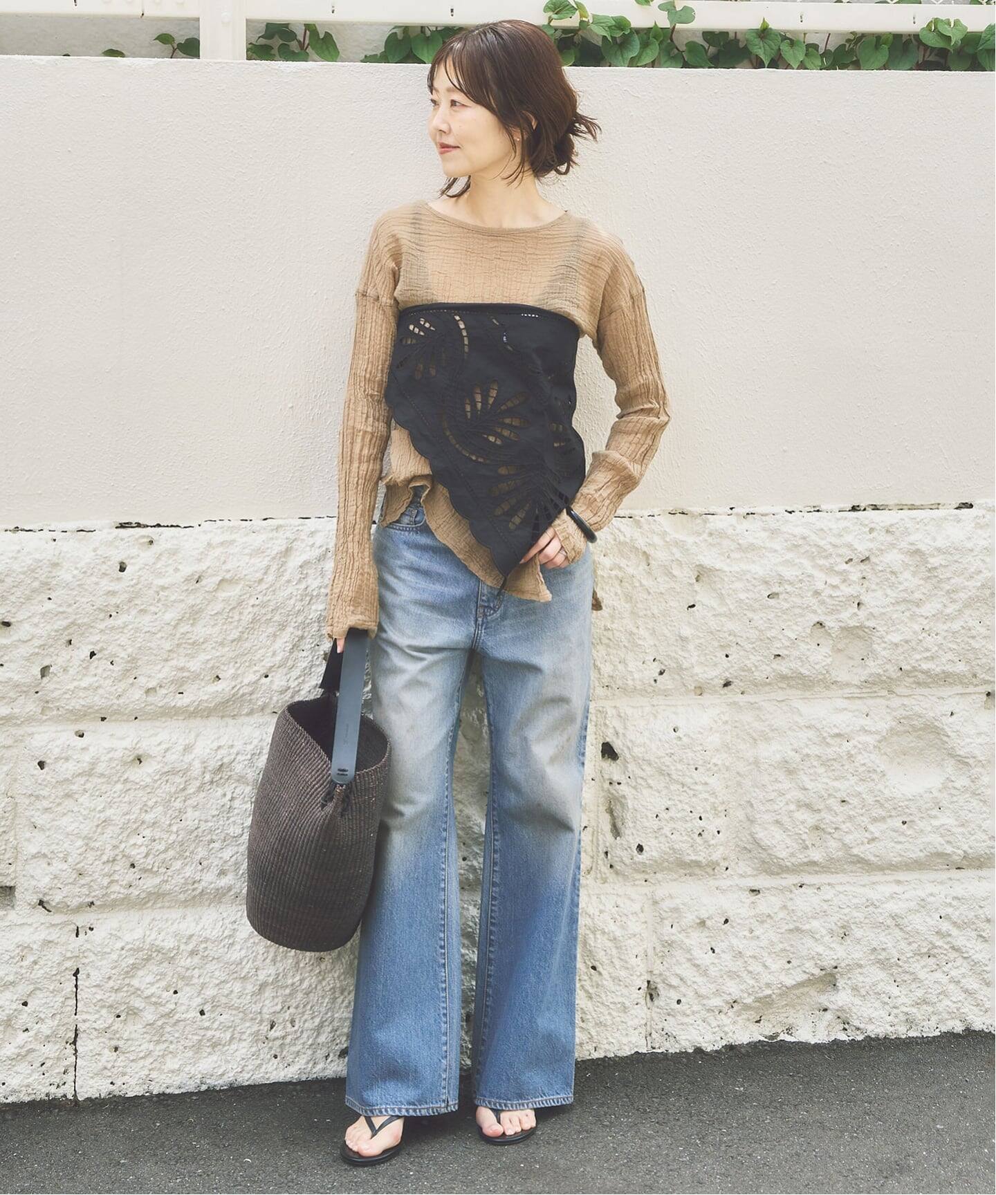 LES ATELIERS FRANCAIS DE CONFECTION 別注 SLIT ブラウス（シャツ