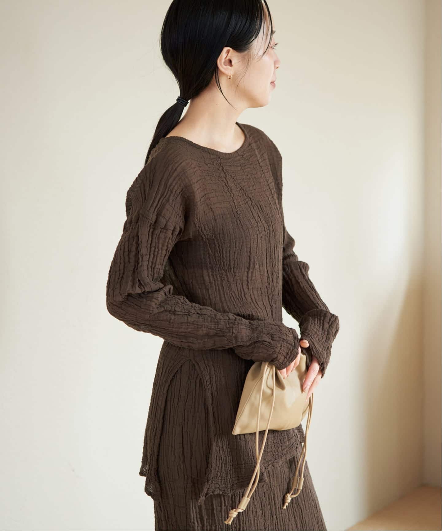 LES ATELIERS FRANCAIS DE CONFECTION 別注 SLIT ブラウス（シャツ