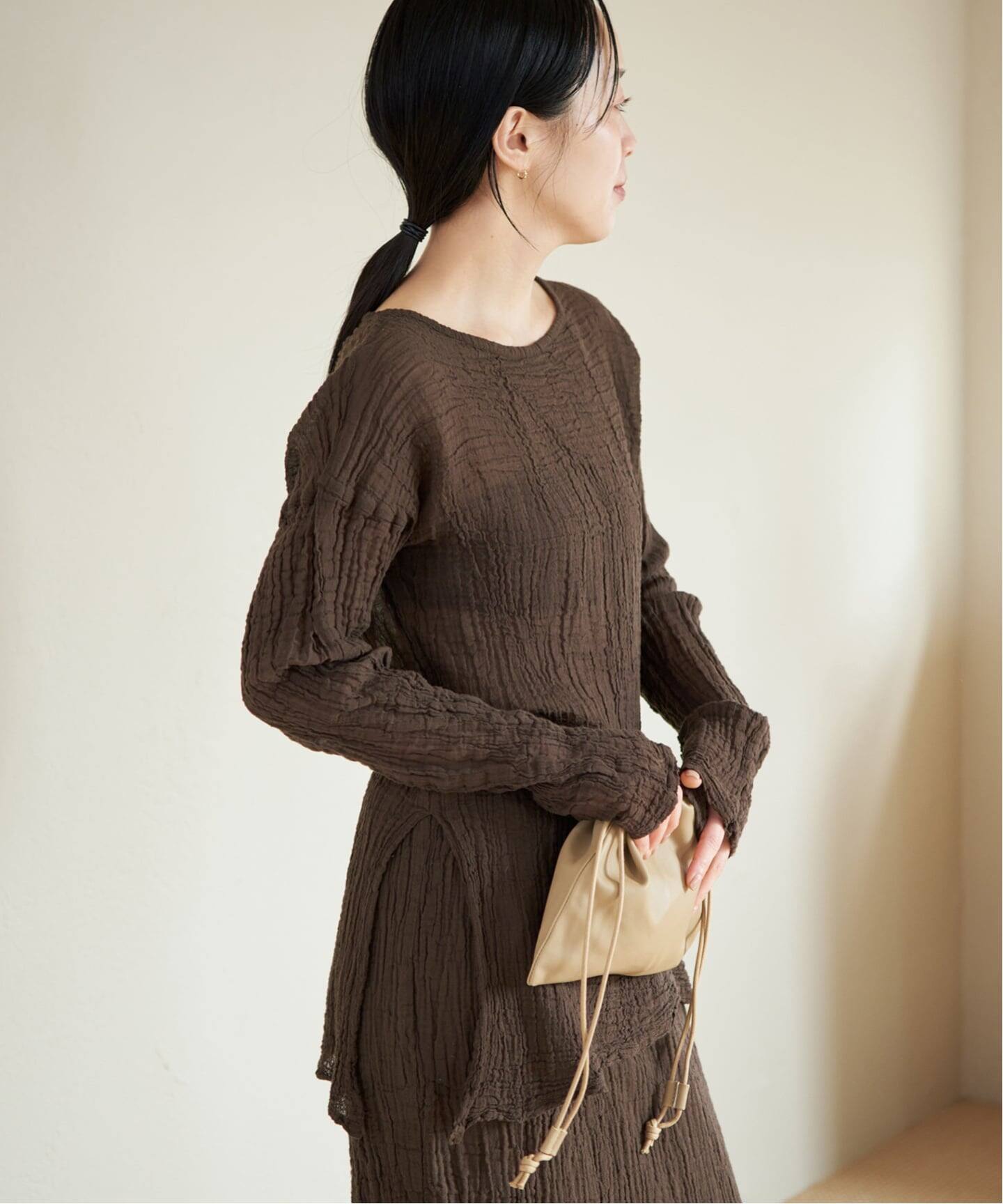 LES ATELIERS FRANCAIS DE CONFECTION 別注 SLIT ブラウス（シャツ 