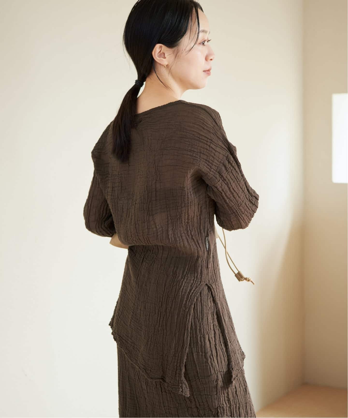 LES ATELIERS FRANCAIS DE CONFECTION 別注 SLIT ブラウス（シャツ