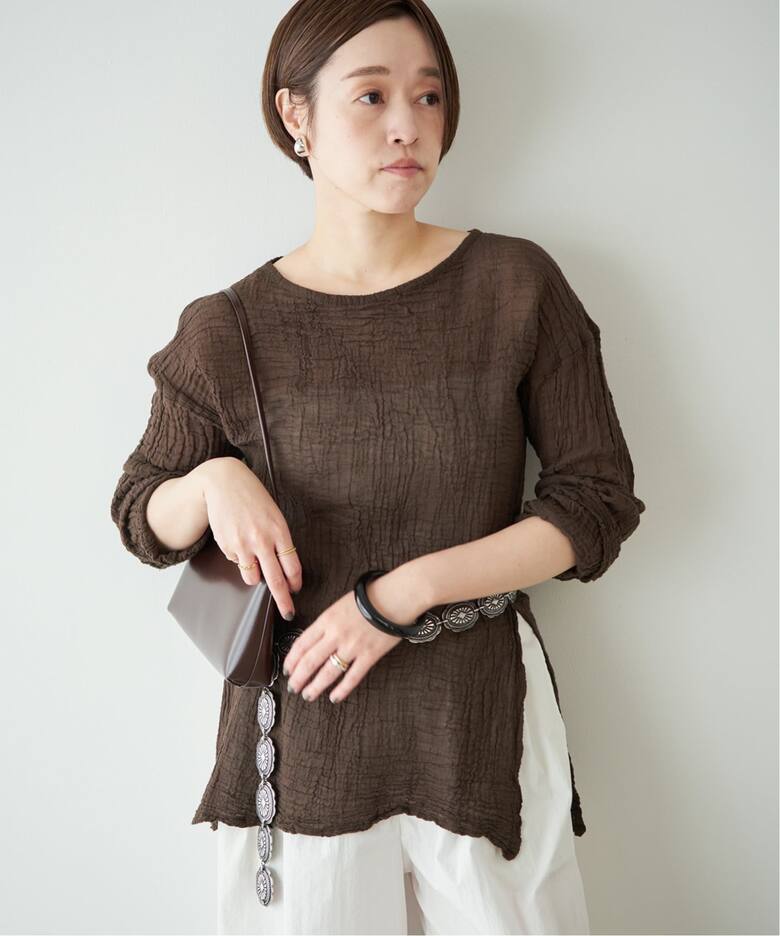LES ATELIERS FRANCAIS DE CONFECTION 別注 SLIT ブラウス（シャツ 