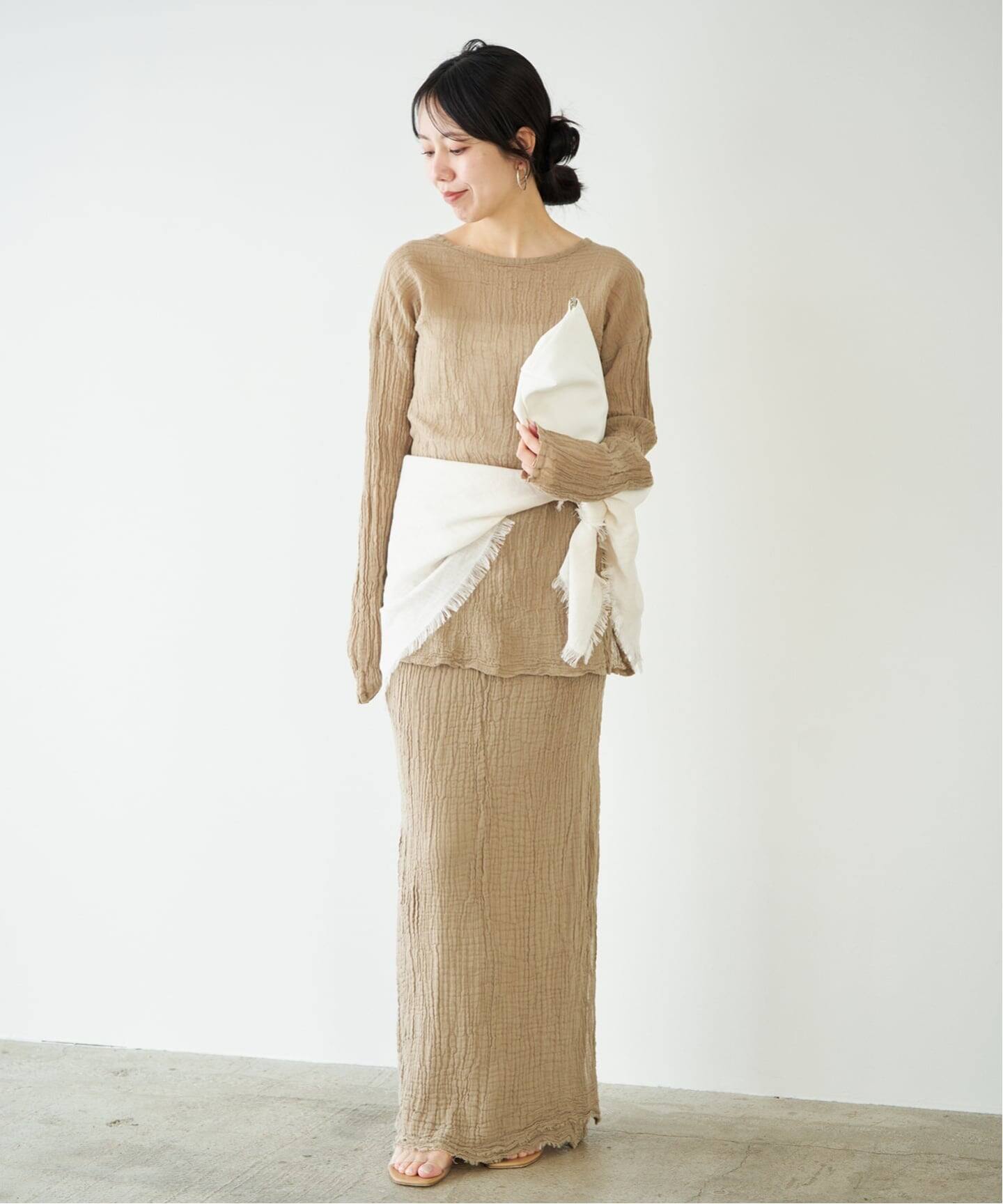 PlageATELIERS FRANCAIS DE LOOSE ブラウスホワイト 追加》LES ATELIERS FRANCAIS DE CONFECTION 別注 OVER シャツ（シャツ