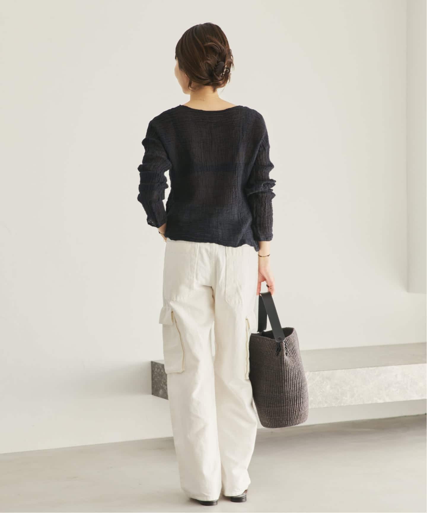 【ここ】 Plage AFDC 別注 2WAY RBN トップス 追加予約》LES ATELIERS FRANCAIS DE CONFECTION 別注 OPEN BTN 2WAY