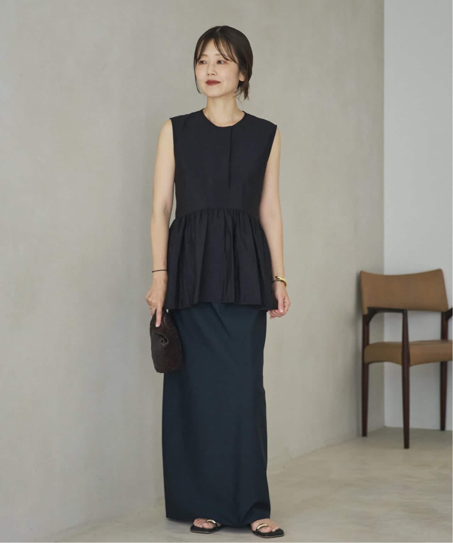 Plage - plage プラージュ PROTAGONISTA プロタゴニスタ 別注 ブラウス PROTAGONISTA / プロタゴニスタ 別注 SIDE RBN WASHABLE SATIN