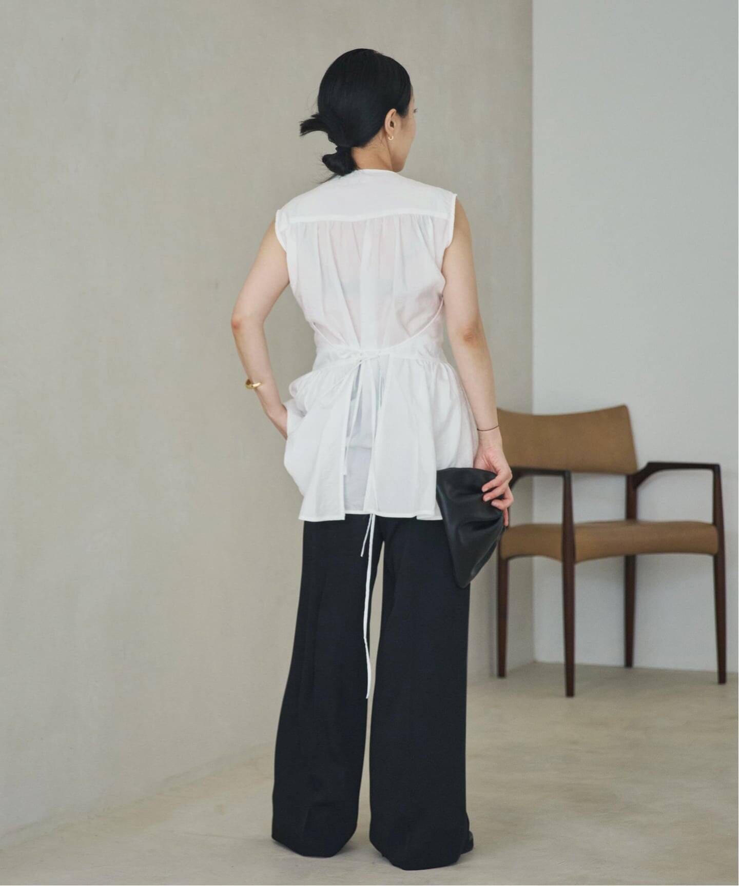PROTAGONISTA / プロタゴニスタ 別注 SIDE RBN WASHABLE SATIN