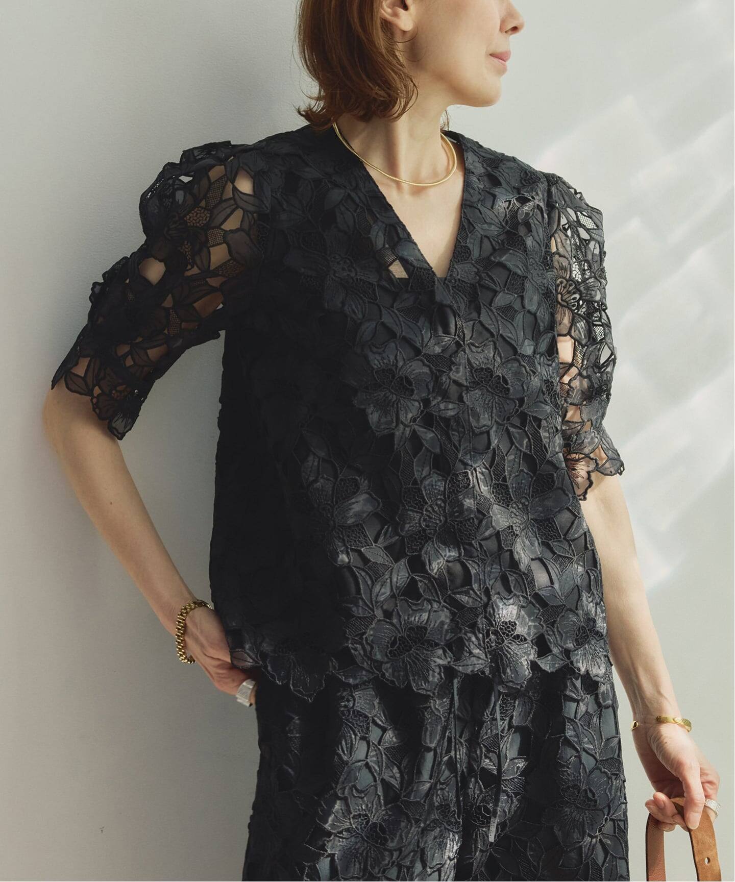 Cutwork Lace ブラウス（シャツ／ブラウス）｜VERMEIL par iena 
