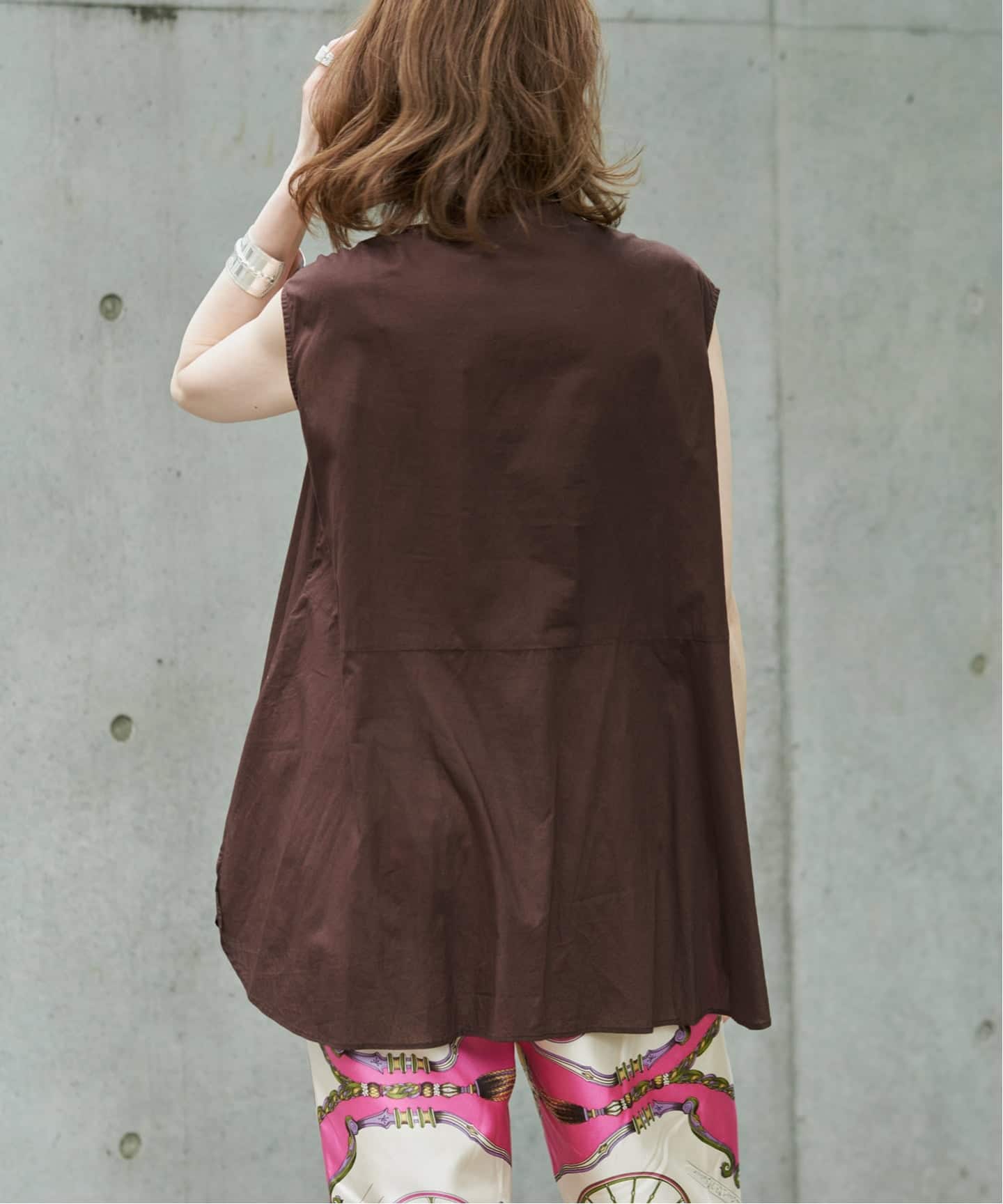 VERMEIL par iena◆ピンタックノースリーブシャツ 予約》ピンタックノースリーブブラウス（シャツ／ブラウス）｜VERMEIL