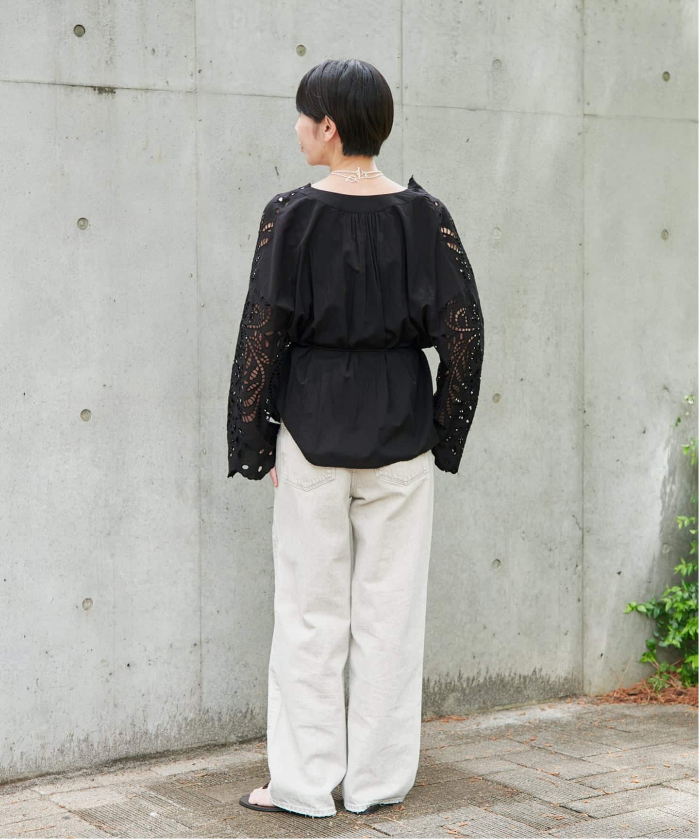 【ミッキー】VERMEIL par iena ブラウス 白 ☆未使用品☆ 予約》シフリー刺繍ブラウス（シャツ／ブラウス）｜VERMEIL par iena