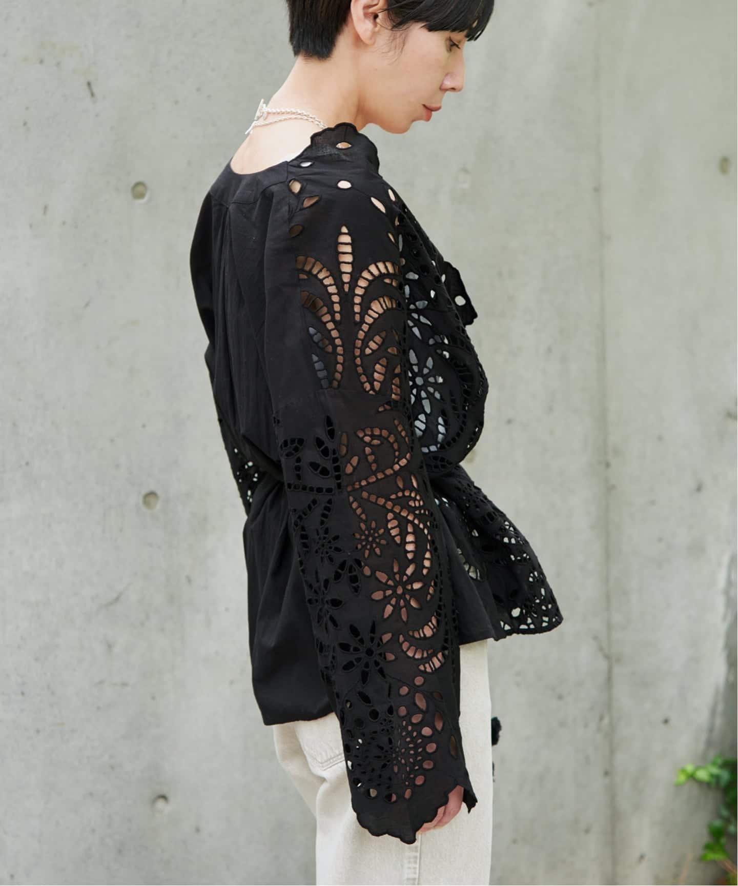 IENA 刺繍 ブラウス 予約》シフリー刺繍ブラウス（シャツ／ブラウス）｜VERMEIL par iena