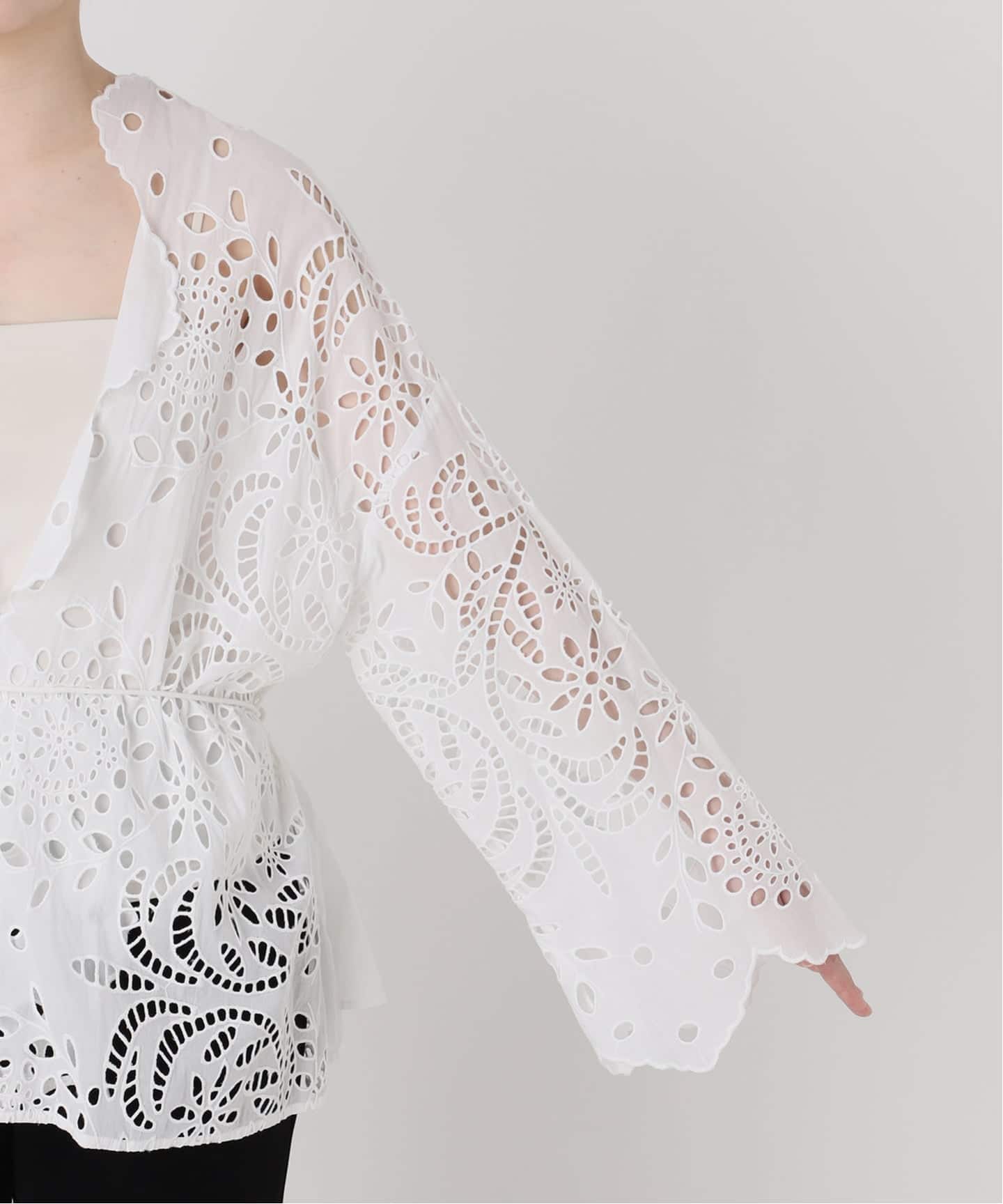 IENA 刺繍 ブラウス 予約》シフリー刺繍ブラウス（シャツ／ブラウス）｜VERMEIL par iena