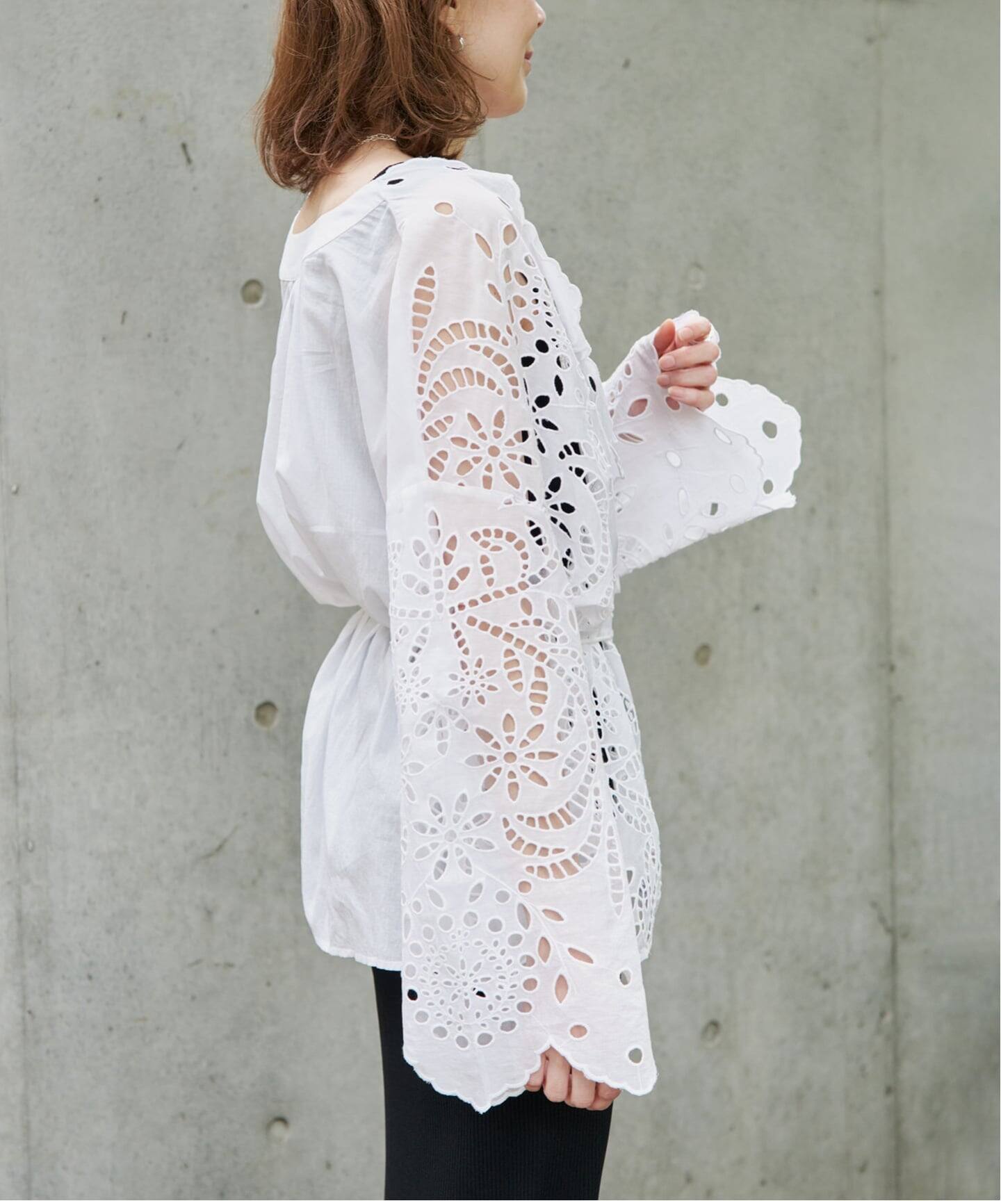 シフリー刺繍ブラウス（シャツ／ブラウス）｜VERMEIL par iena