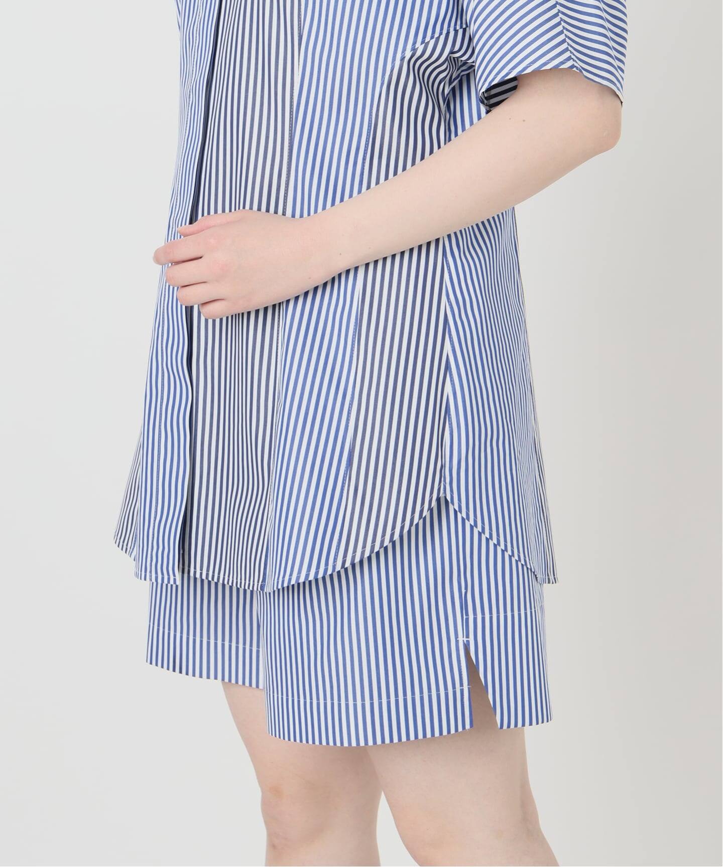 Stripe ハーフスリーブシャツ（シャツ／ブラウス）｜VERMEIL par iena