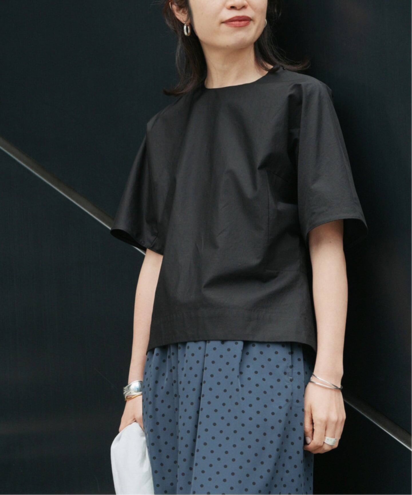 cotton back satin T-ブラウス（シャツ／ブラウス）｜VERMEIL par iena