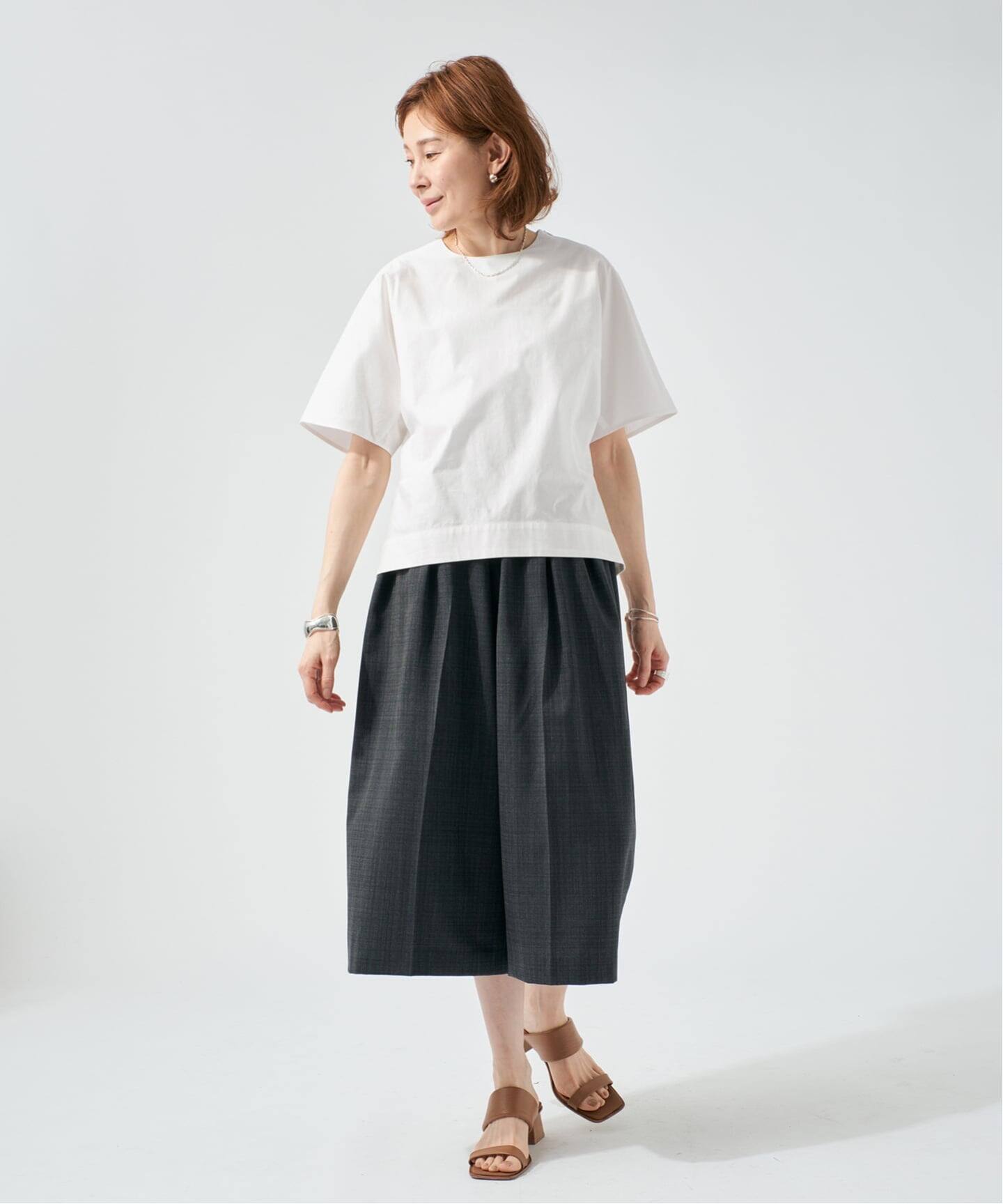 予約》cotton back satin T-ブラウス（シャツ／ブラウス）｜VERMEIL