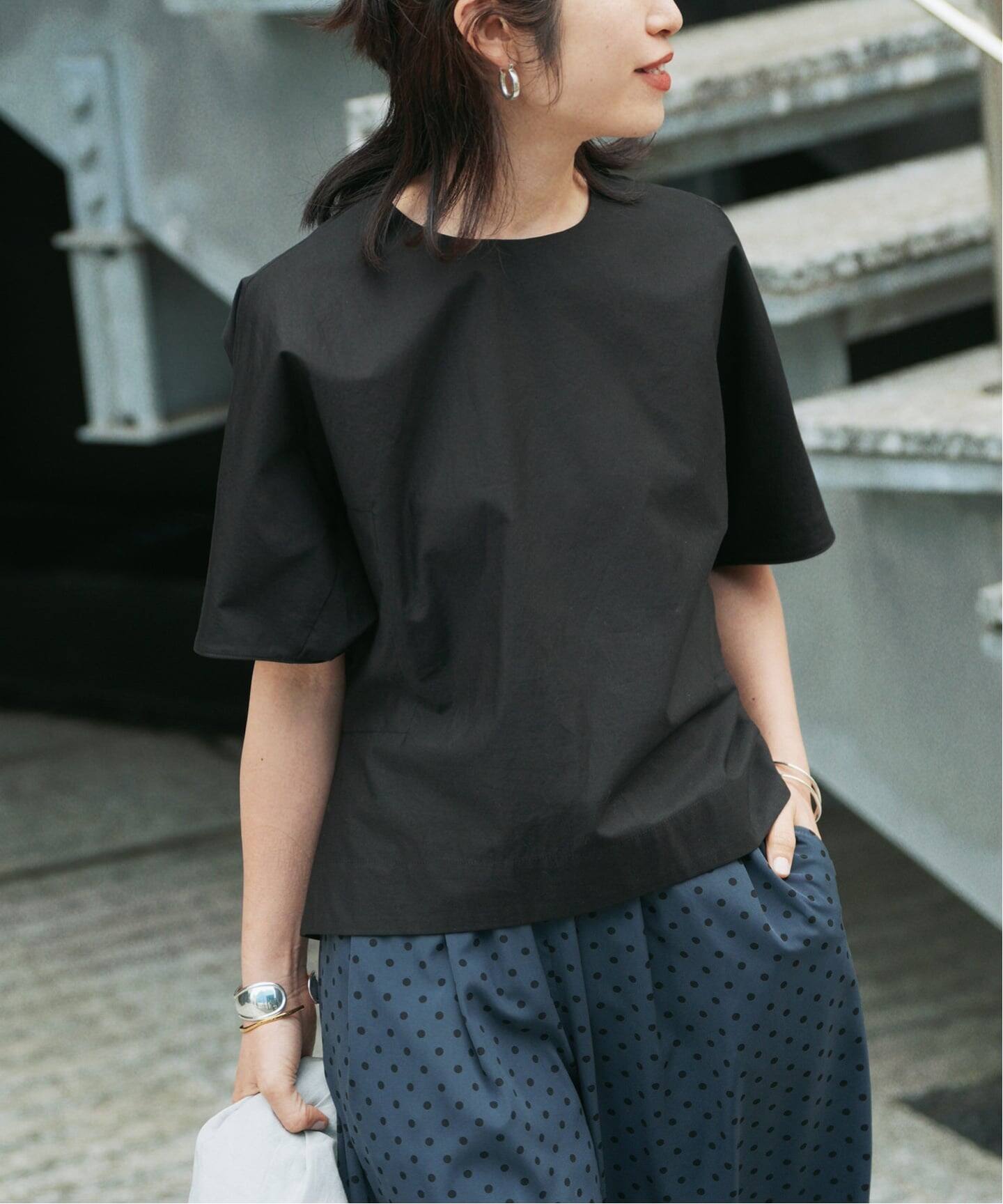 cotton back satin T-ブラウス（シャツ／ブラウス）｜VERMEIL par iena 