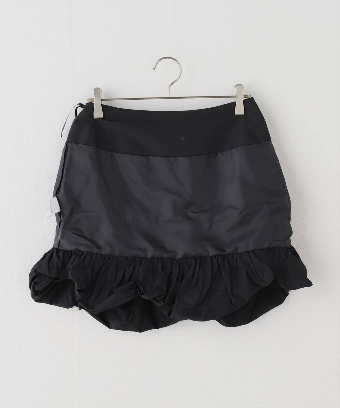 MARGE TAFFETA BALLOON HEM COVER SKIRT 1012-0105-038：スカート
