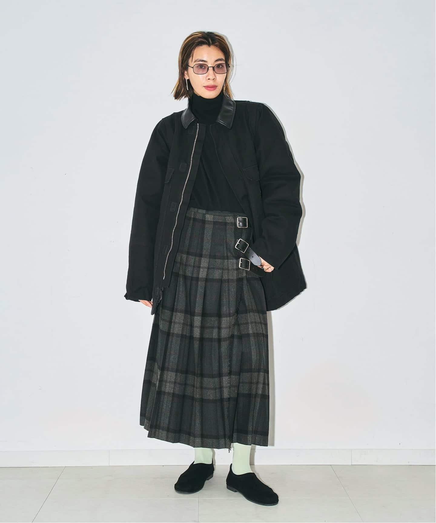 O'NEIL OF DUBRIN 別注 FrontPleated FashionLong[SIZE10]：スカート