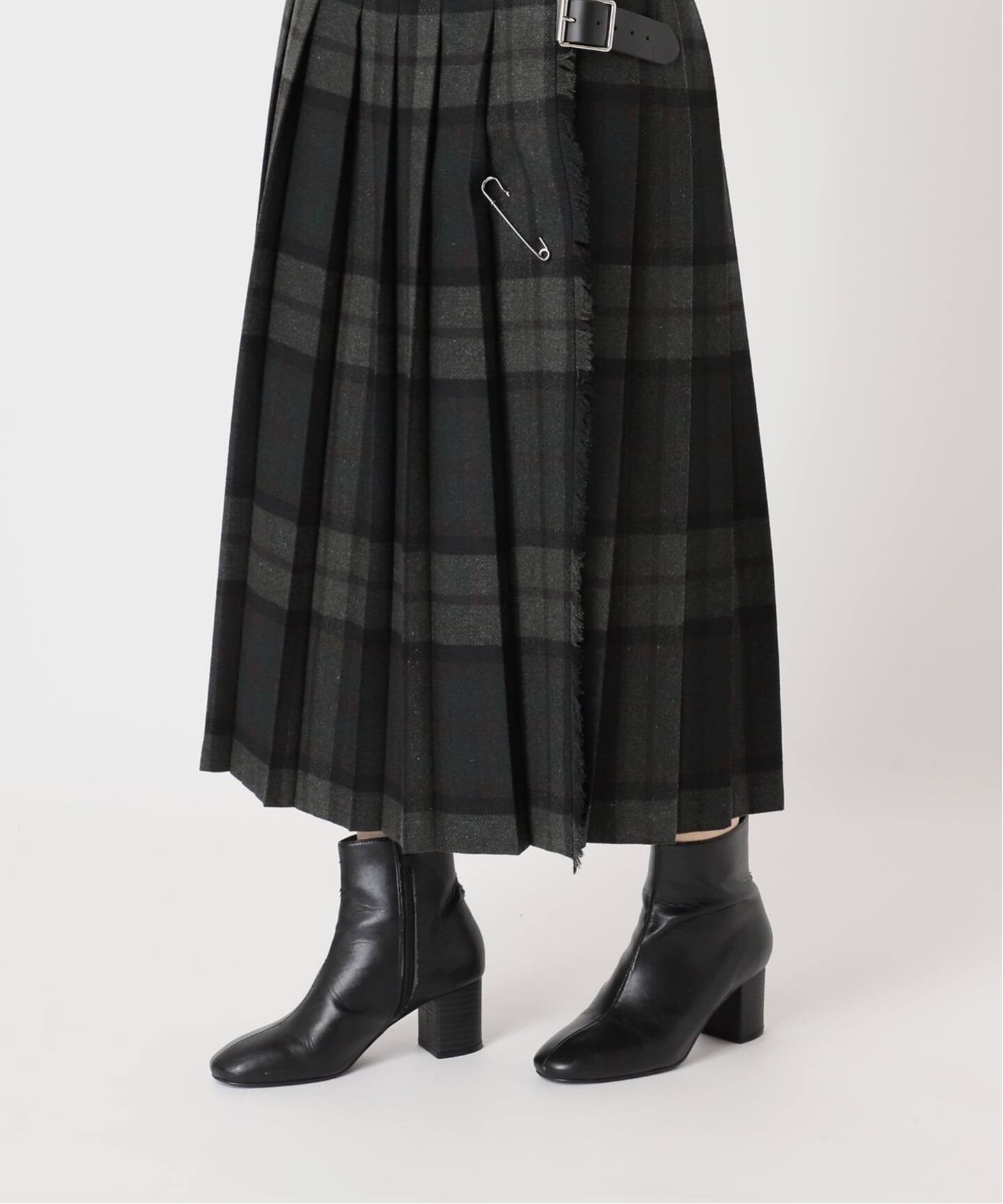 O'NEIL OF DUBRIN 別注 FrontPleated FashionLong[SIZE10]：スカート