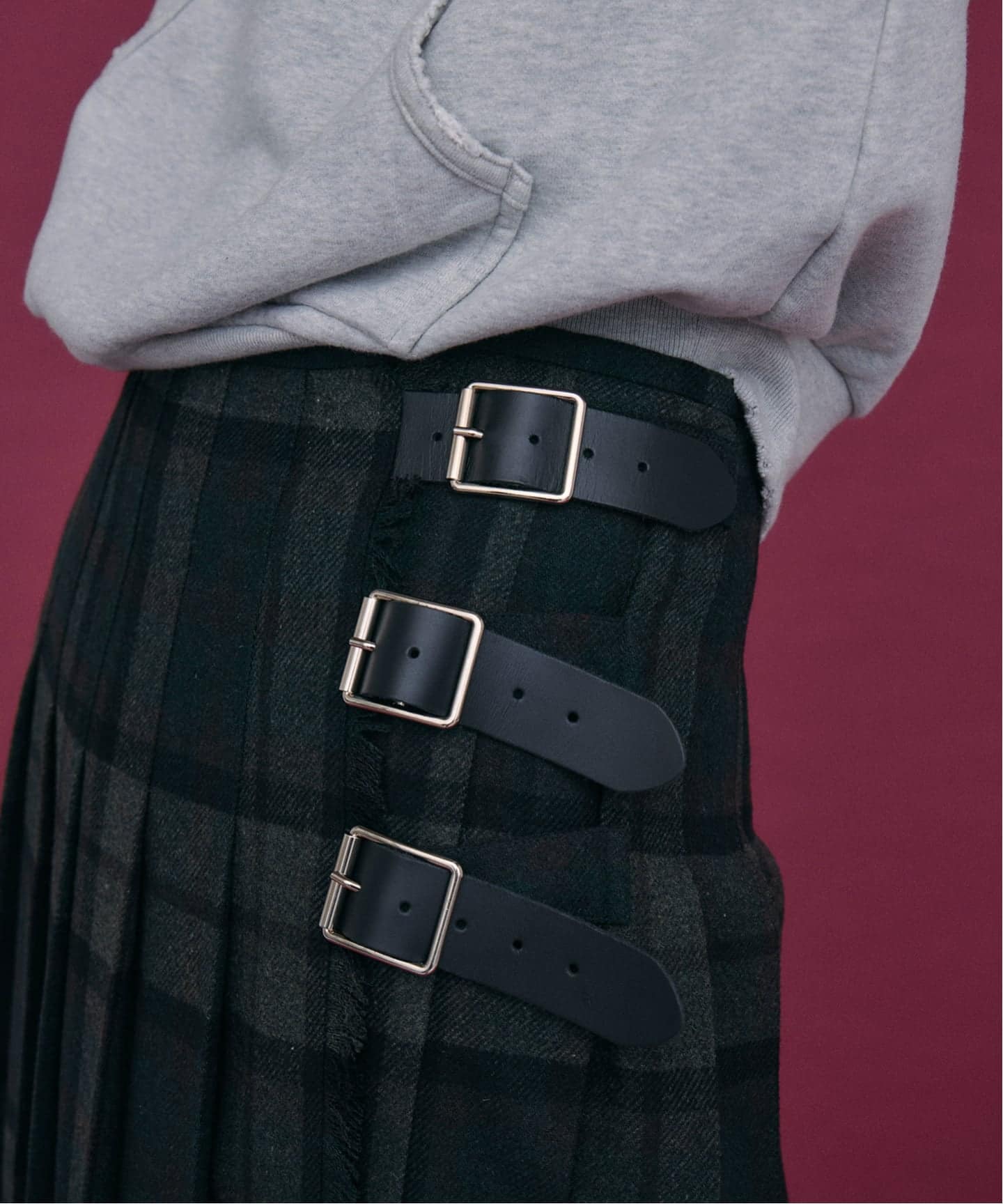 O'NEIL OF DUBRIN 別注 FrontPleated FashionLong[SIZE8]：スカート