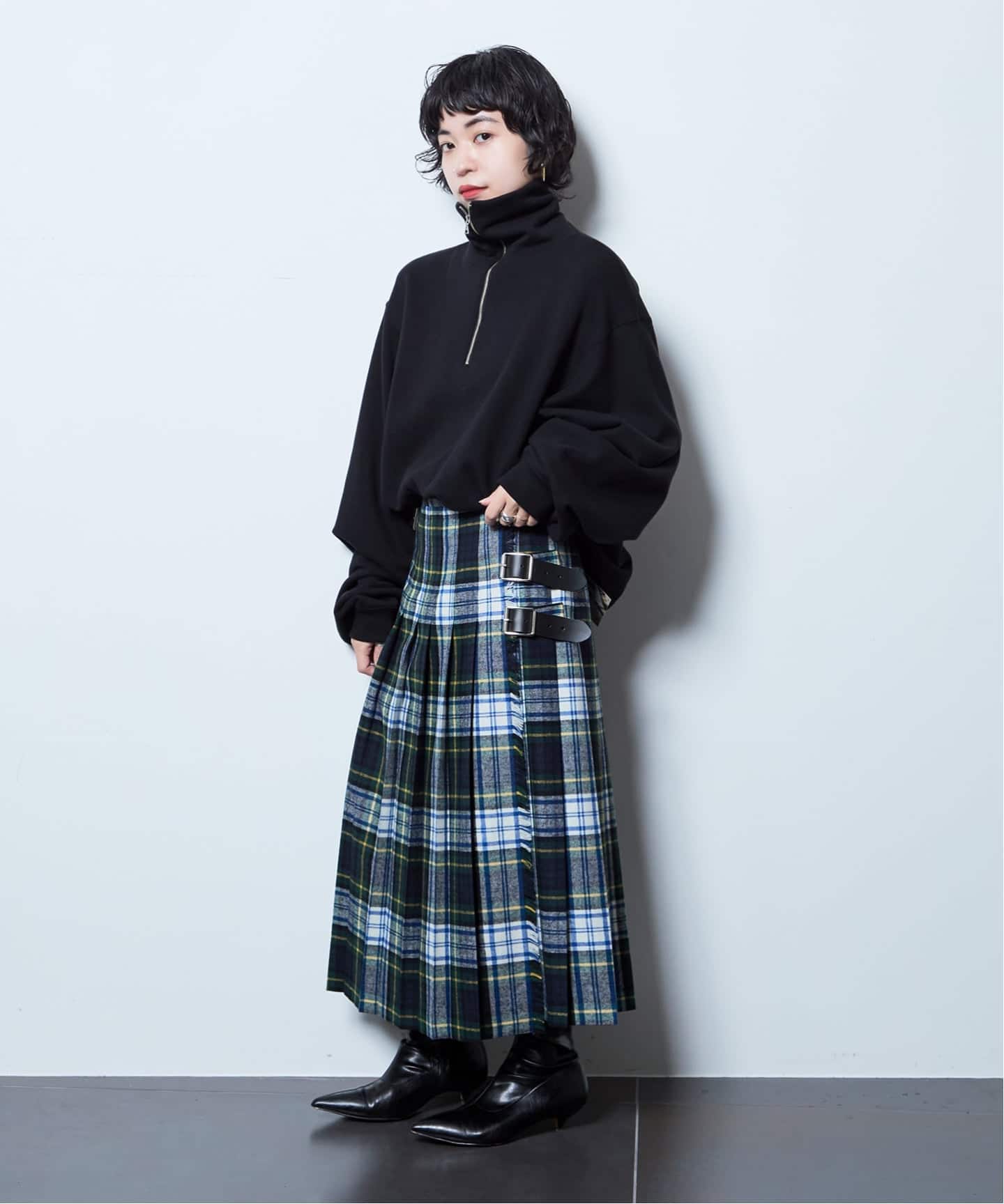 【CITYSHOP別注】O'NEIL OF DUBLIN スカート レイヤード O'NEIL OF DUBRIN 別注 FrontPleated FashionLong[SIZE8]：スカート