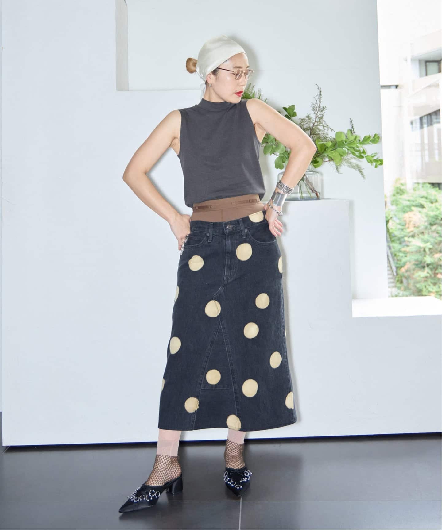 INPERFECT DENIM STRAIGHT SKIRT：デニムスカート（デニムスカート
