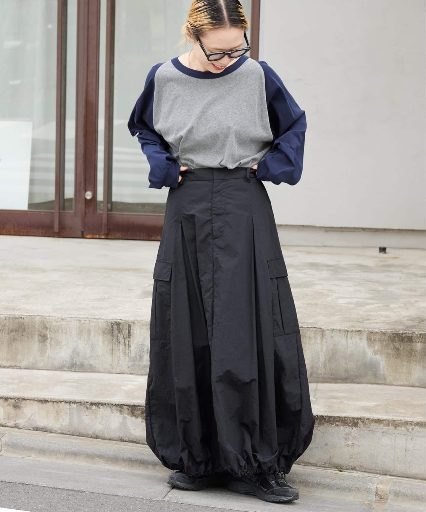 ≪予約/WEB・横浜店限定カラーあり≫ドロストバルーンカーゴスカート