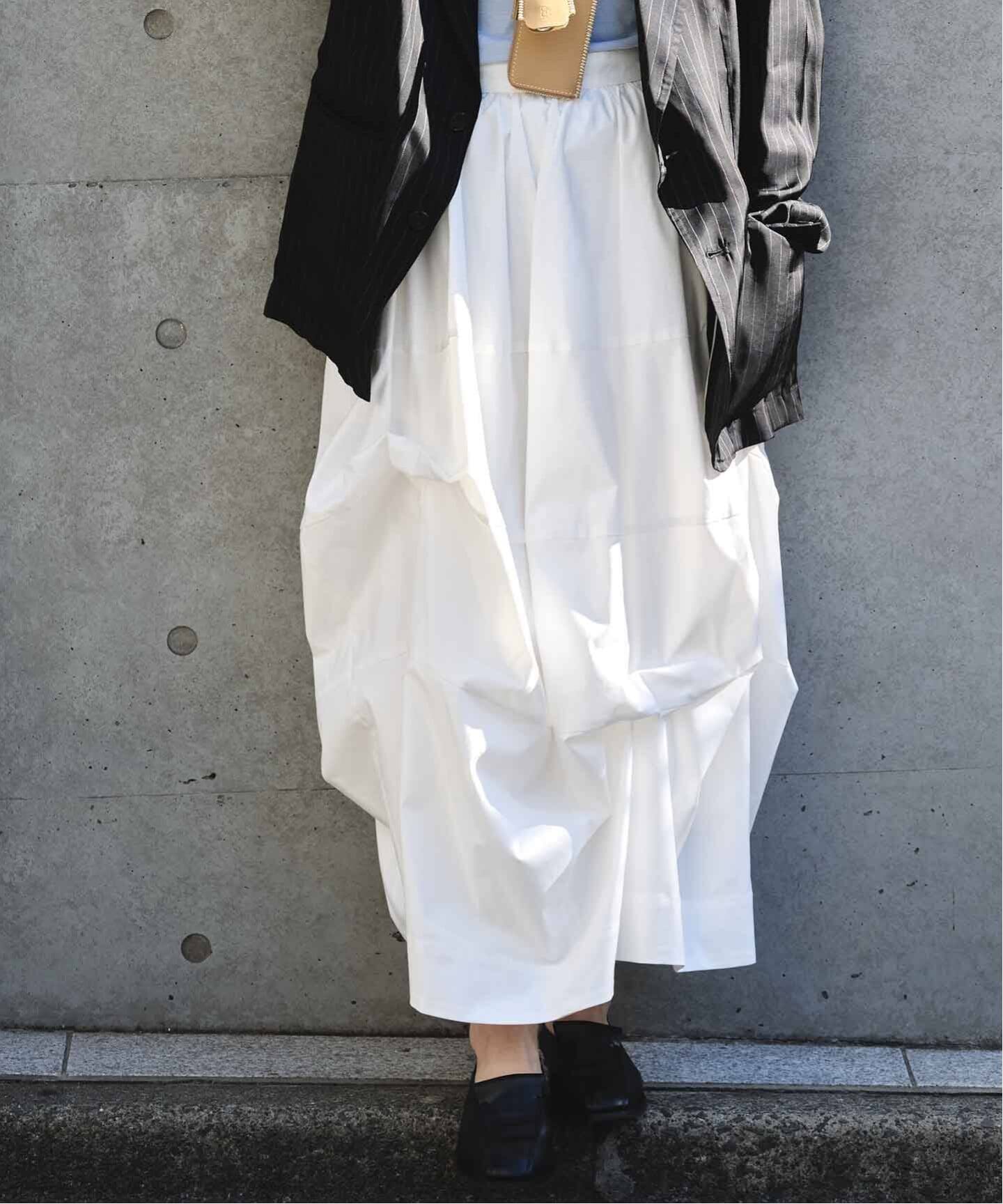 CLANE TUCKING VOLUME SKIRT（ロング・マキシ丈スカート）｜BOICE FROM