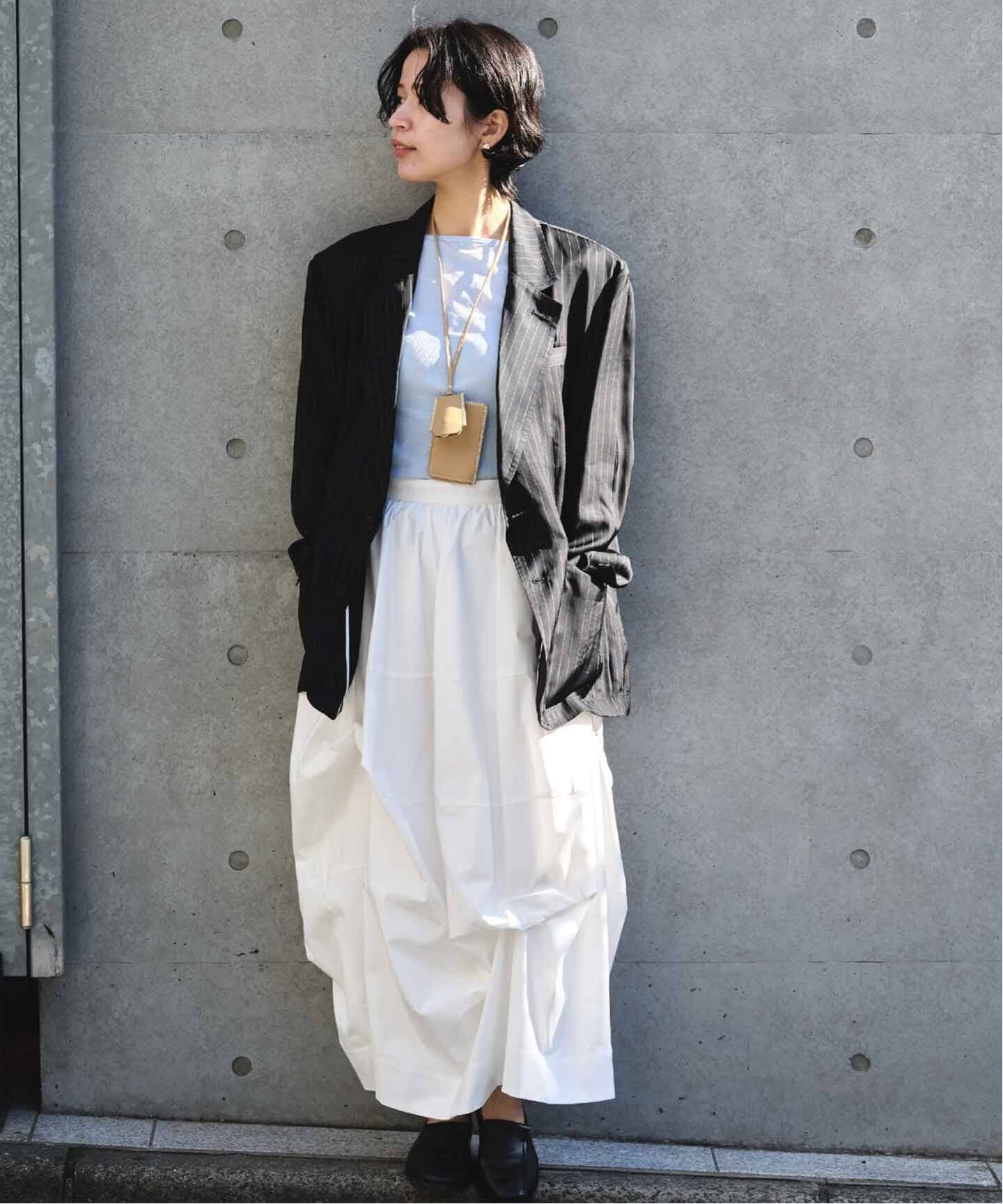 CLANE TUCKING VOLUME SKIRT（ロング・マキシ丈スカート）｜BOICE FROM