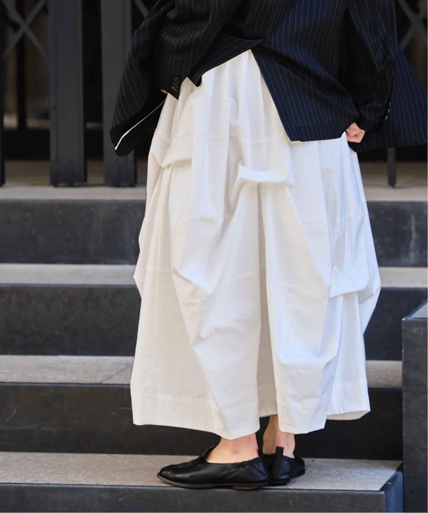 CLANE TUCKING VOLUME SKIRT（ロング・マキシ丈スカート）｜BOICE FROM