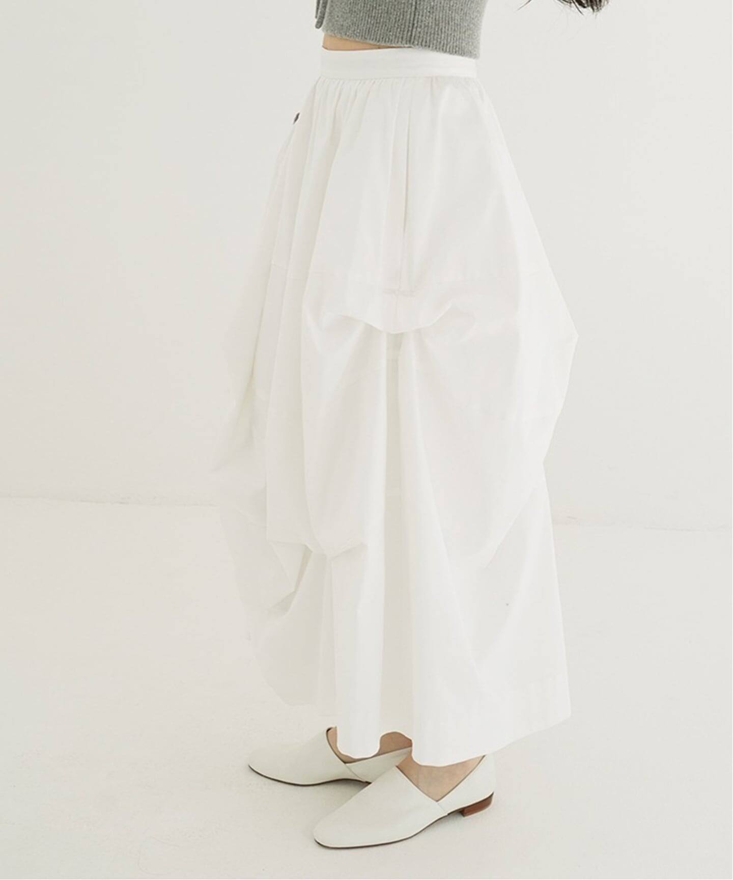 CLANE TUCKING VOLUME SKIRT（ロング・マキシ丈スカート）｜BOICE FROM
