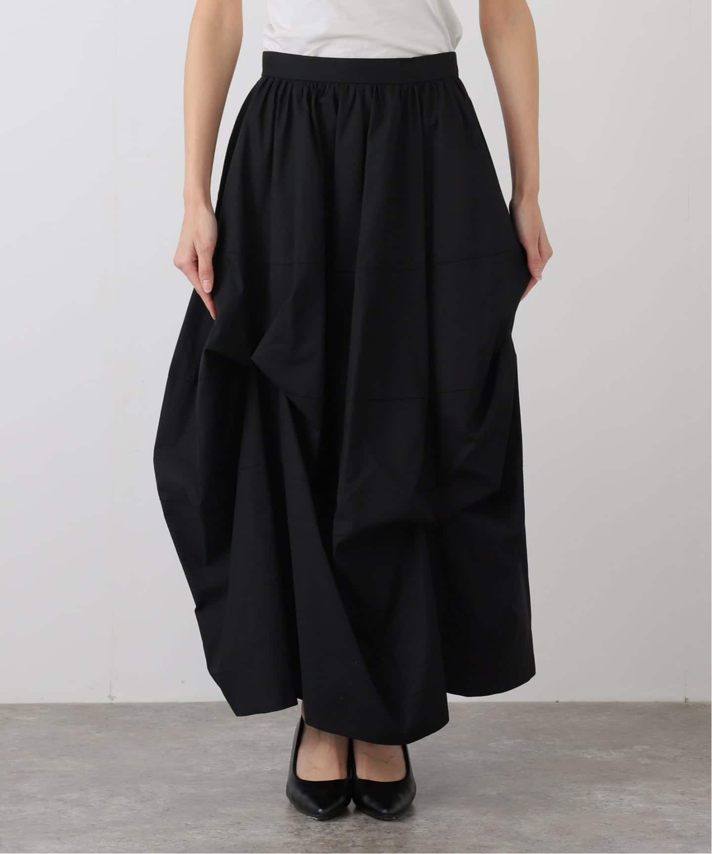 CLANE TUCKING VOLUME SKIRT（ロング・マキシ丈スカート）｜BOICE FROM
