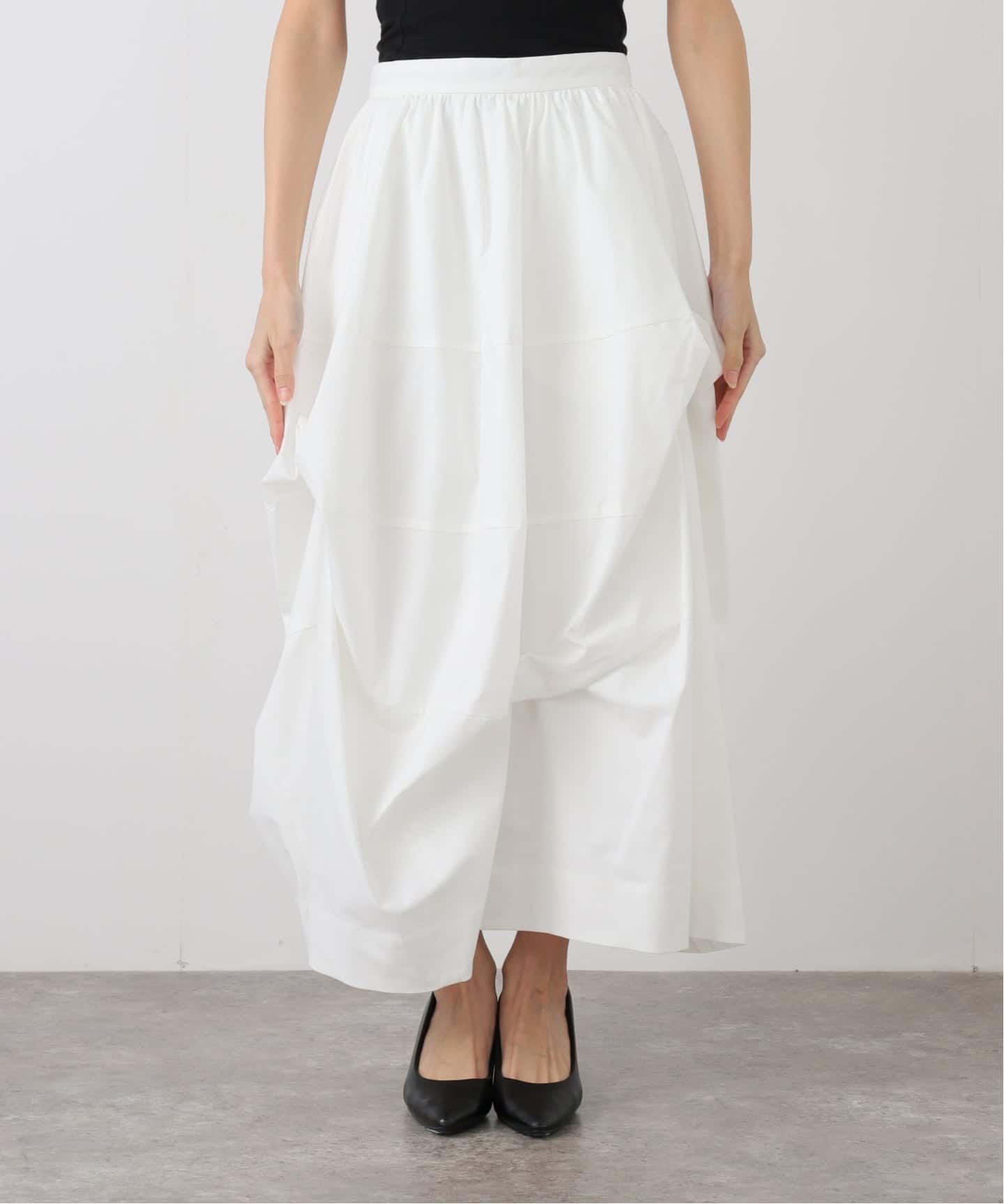 CLANE TUCKING VOLUME SKIRT（ロング・マキシ丈スカート）｜BOICE FROM