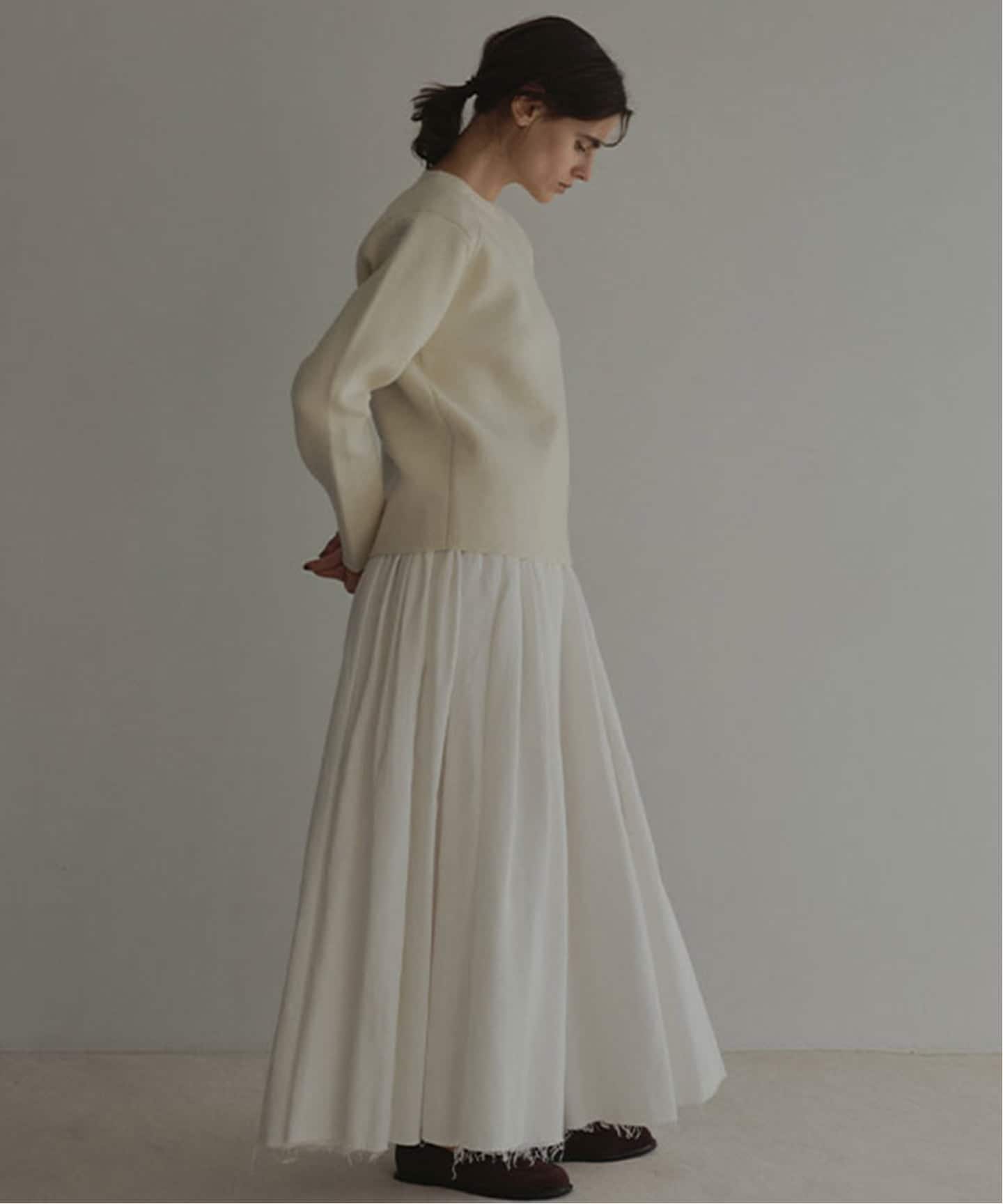 ETRE TOKYO ダブルクロスボリュームスカート（ロング・マキシ丈