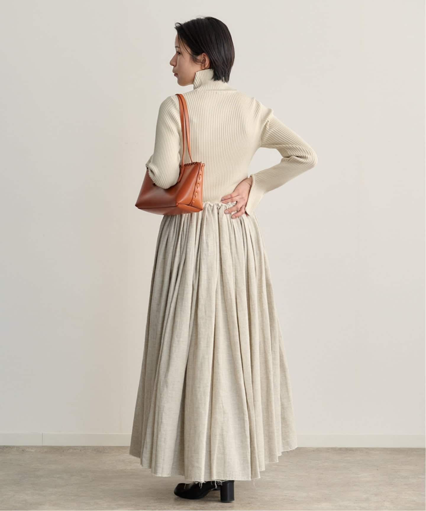 ETRE TOKYO ダブルクロスボリュームスカート（ロング・マキシ丈