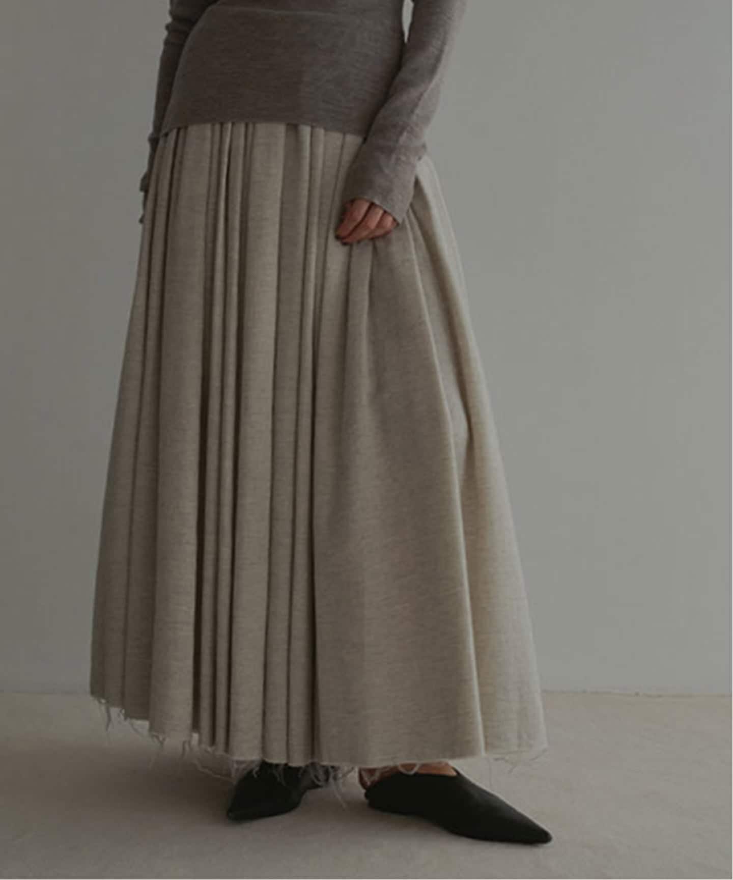 ETRE TOKYO ダブルクロスボリュームスカート（ロング・マキシ丈