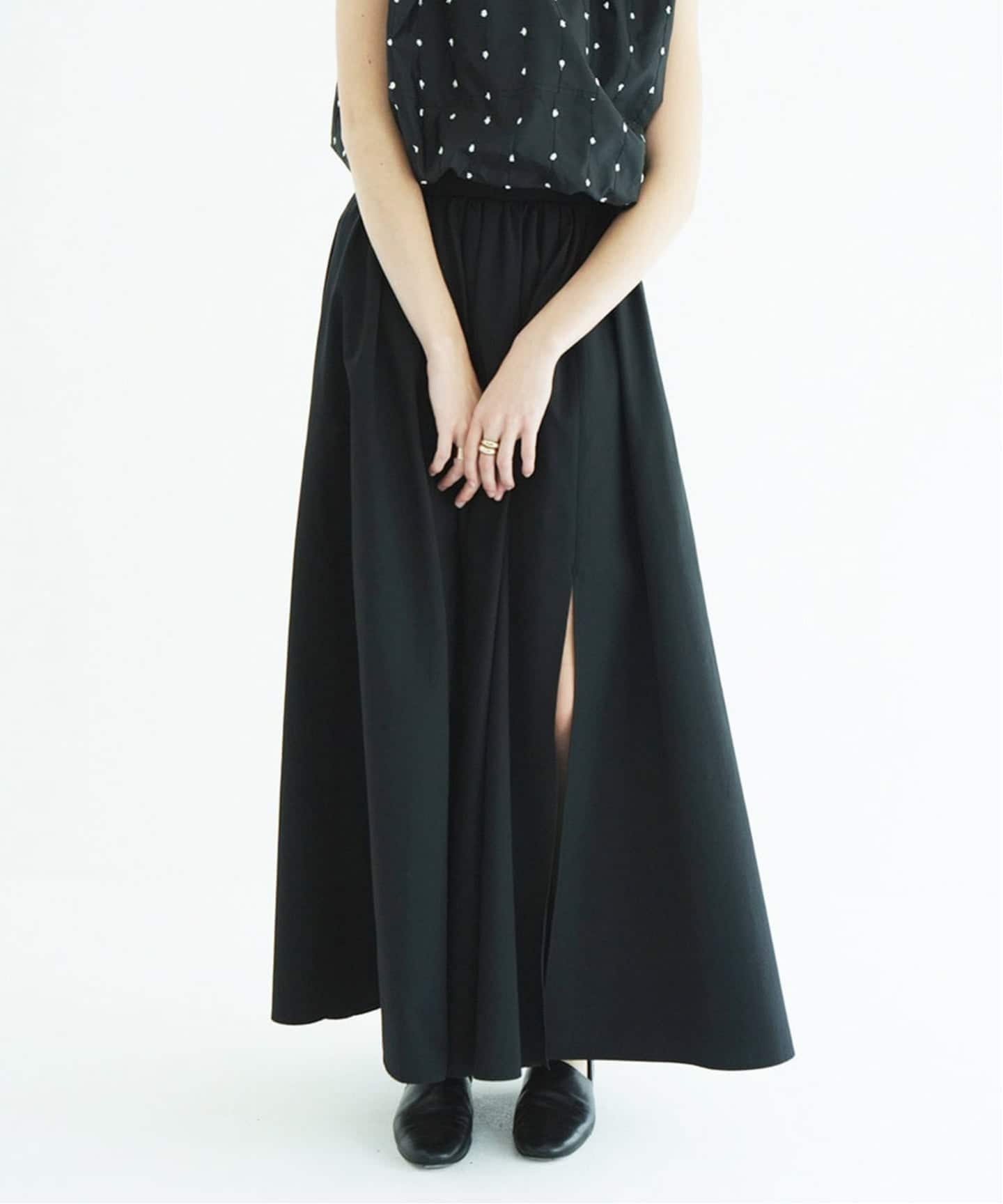 CLANE SLIT FLARE SKIRT（ロング・マキシ丈スカート）｜BOICE FROM