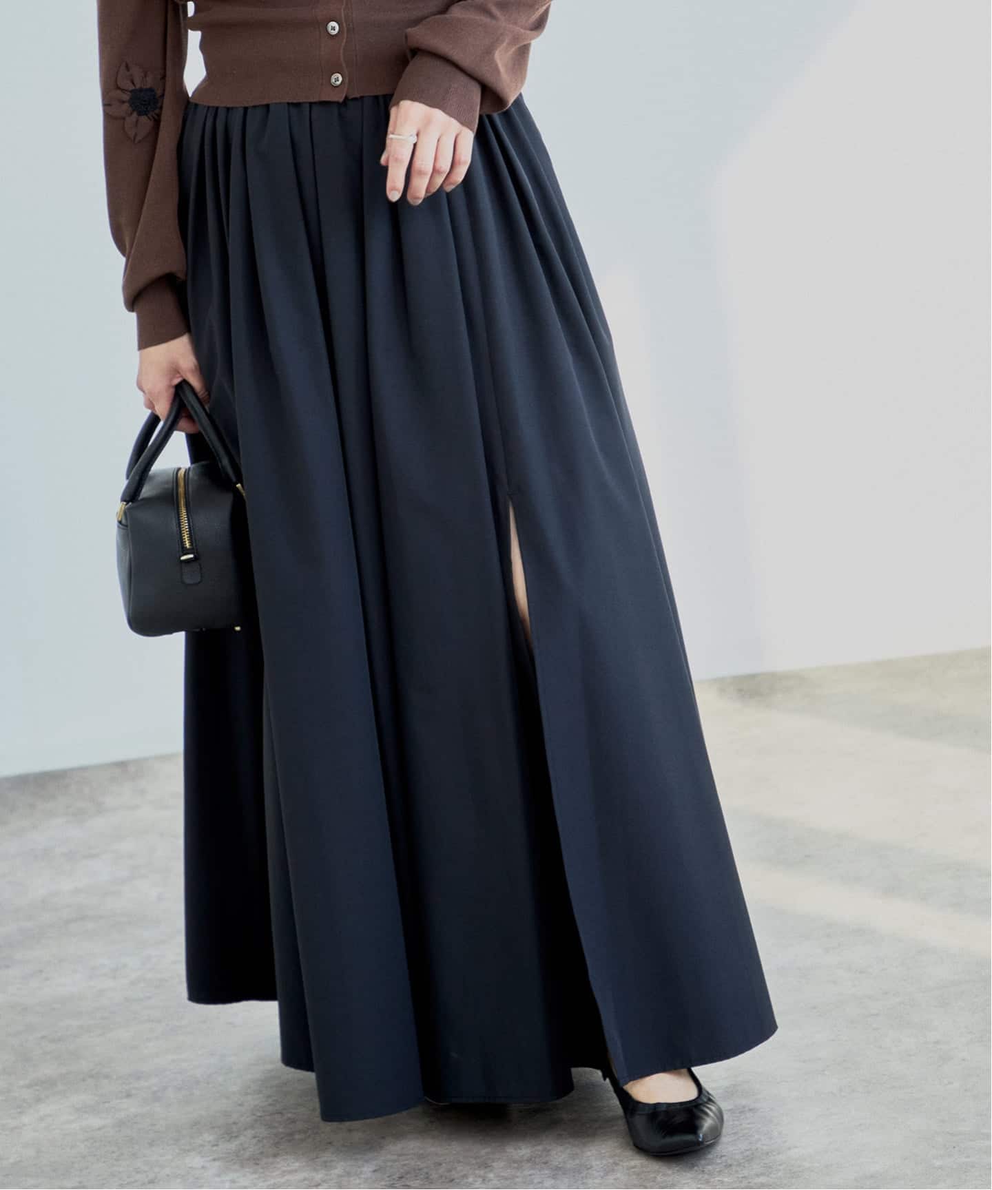 CLANE SLIT FLARE SKIRT（ロング・マキシ丈スカート）｜BOICE FROM