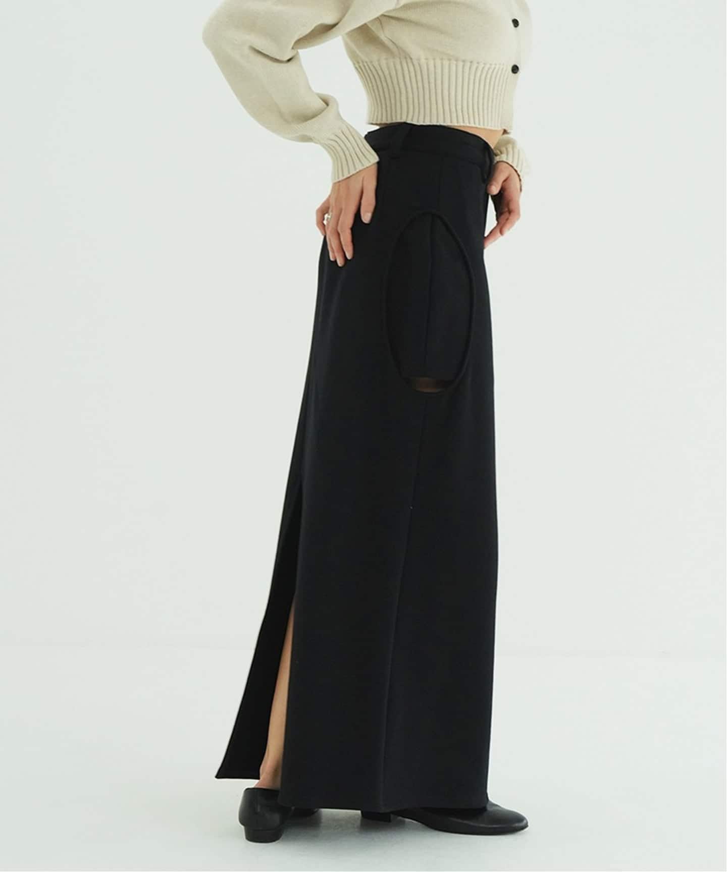 CLANE CIRCLE CUT SWEAT SKIRT（ロング・マキシ丈スカート）｜BOICE