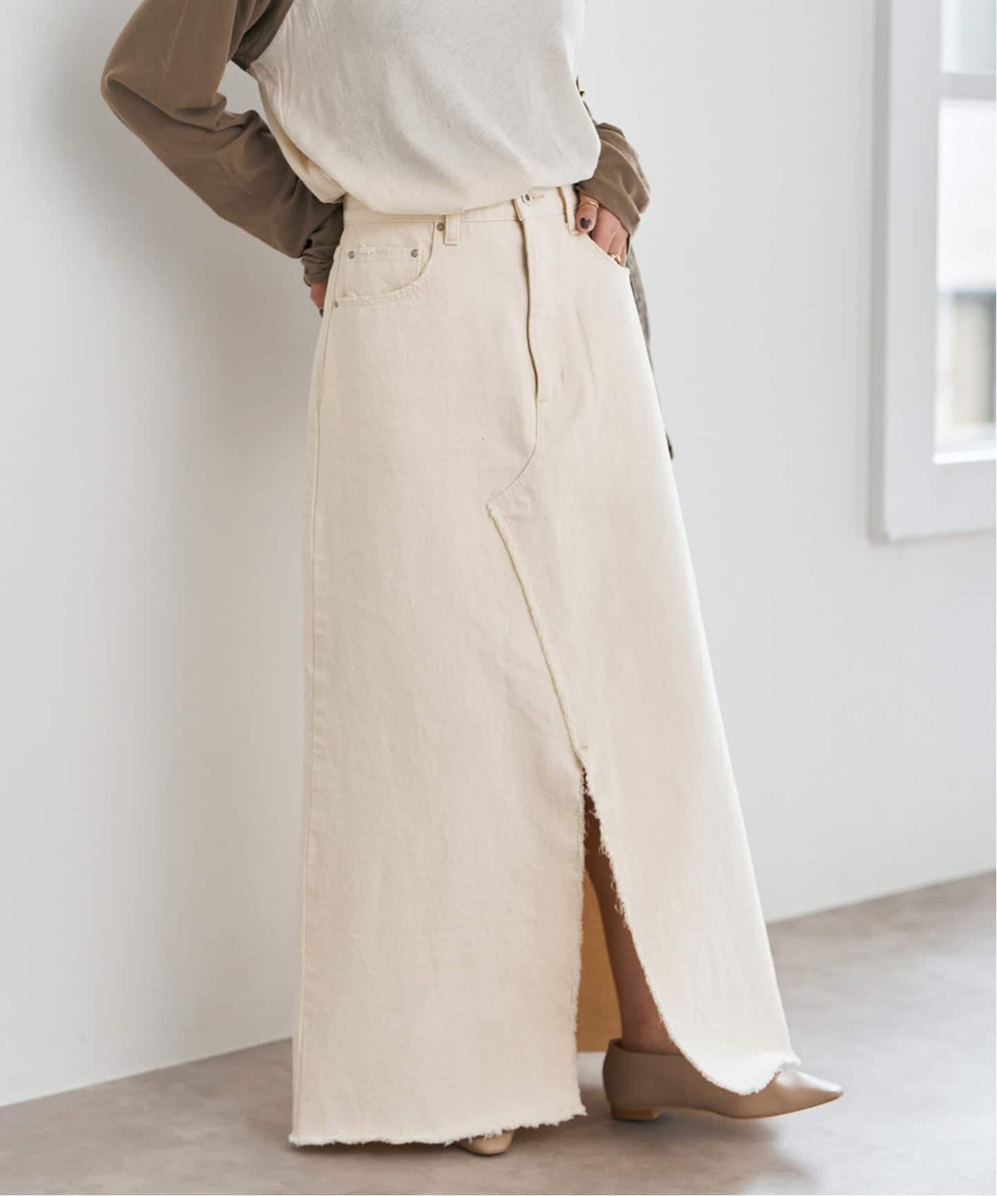 5 1/2 TRAPEZE LINE SKIRT（デニムスカート）｜Spick & Span（スピック