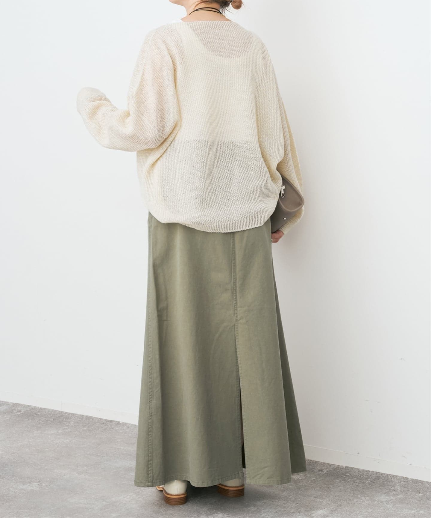美品 Spick & Span ウォッシュドツイルナロースカート 38 完売品