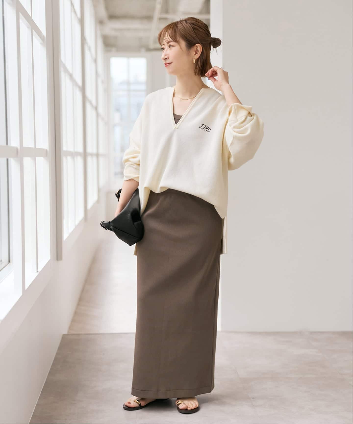 予約》CO/PEリブタイトスカート（ロング・マキシ丈スカート）｜Spick