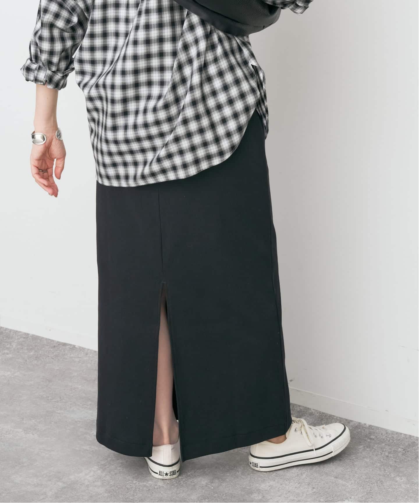 予約》CO/PEリブタイトスカート（ロング・マキシ丈スカート）｜Spick