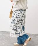 《予約》コードエンブロイダリーチュールレイヤースカート