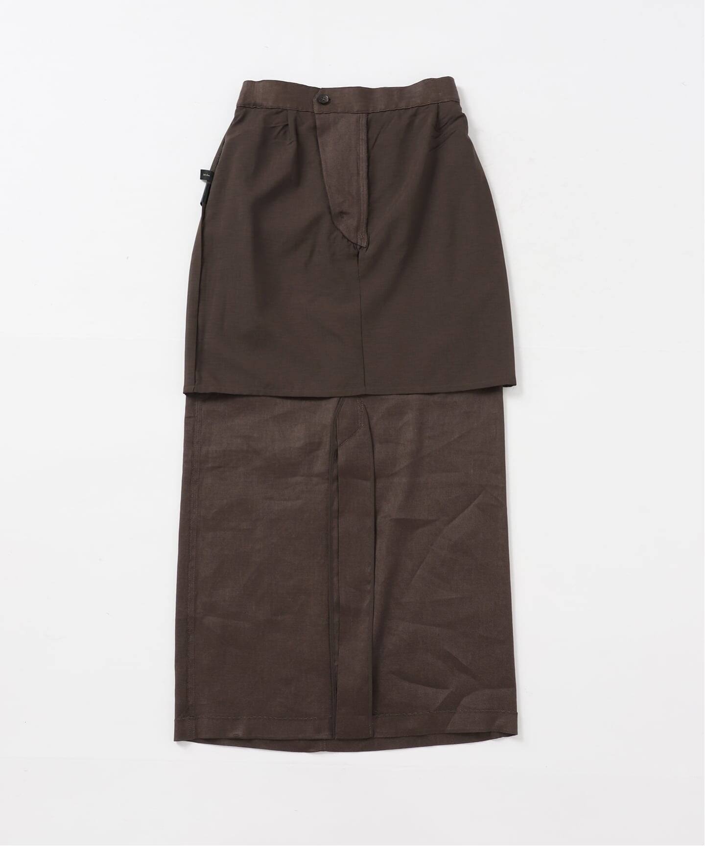 スピック＆スパン☆完売36リネンストレッチIラインスカート リネンストレッチIラインスカート（ロング・マキシ丈スカート）｜Spick