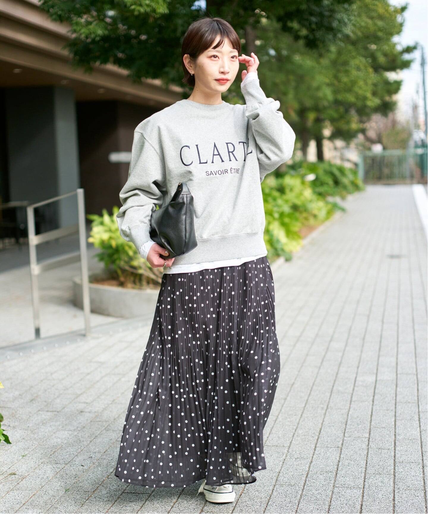 Spick and Span ドットプリーツイージースカート WEB限定 / 追加》ドットプリーツイージースカート（ロング・マキシ丈