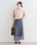 《予約》シアーチェックタイトスカート