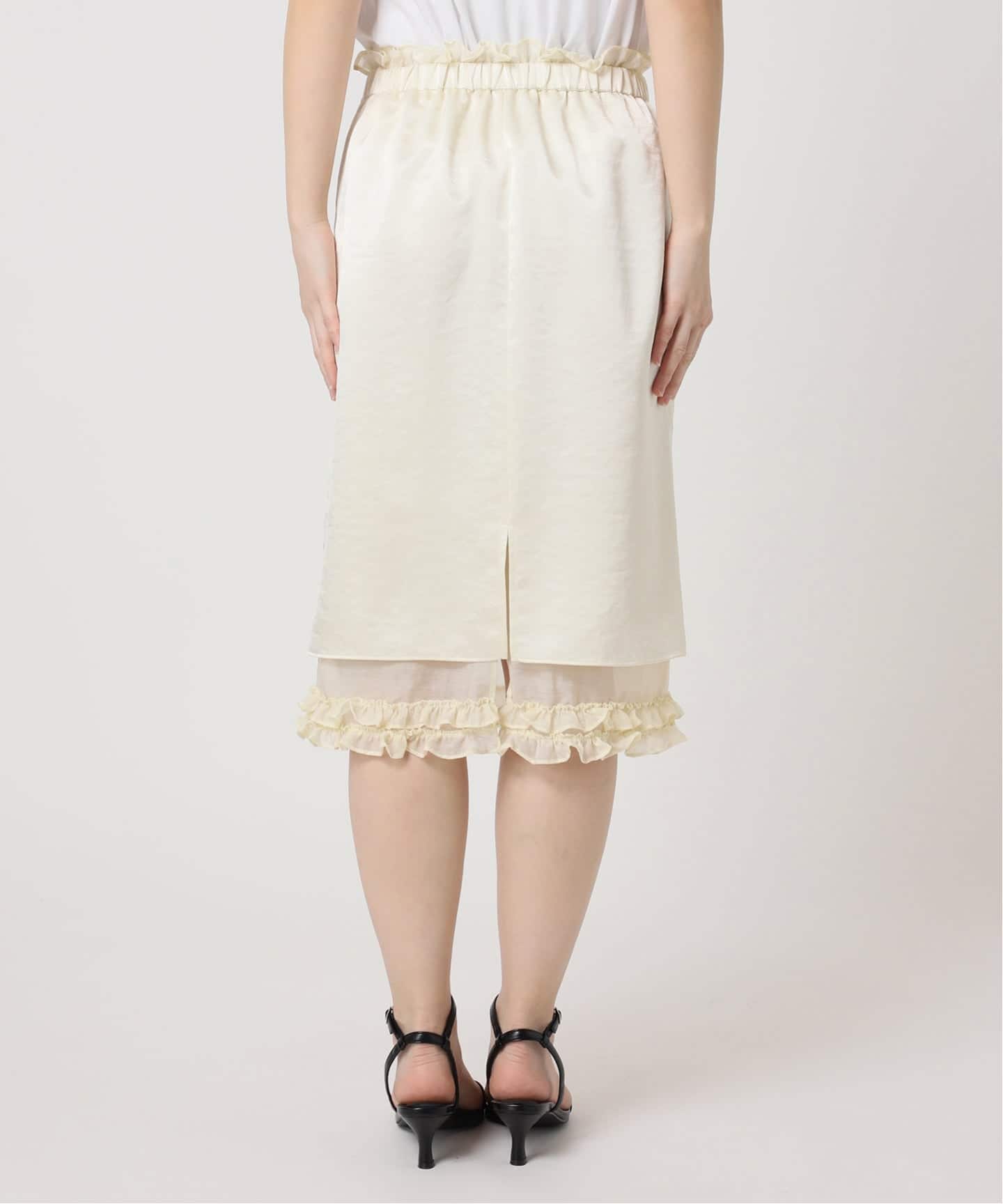 Atelier Edition/アトリエ エディション SHEER FRILL LAYERED SKIRT